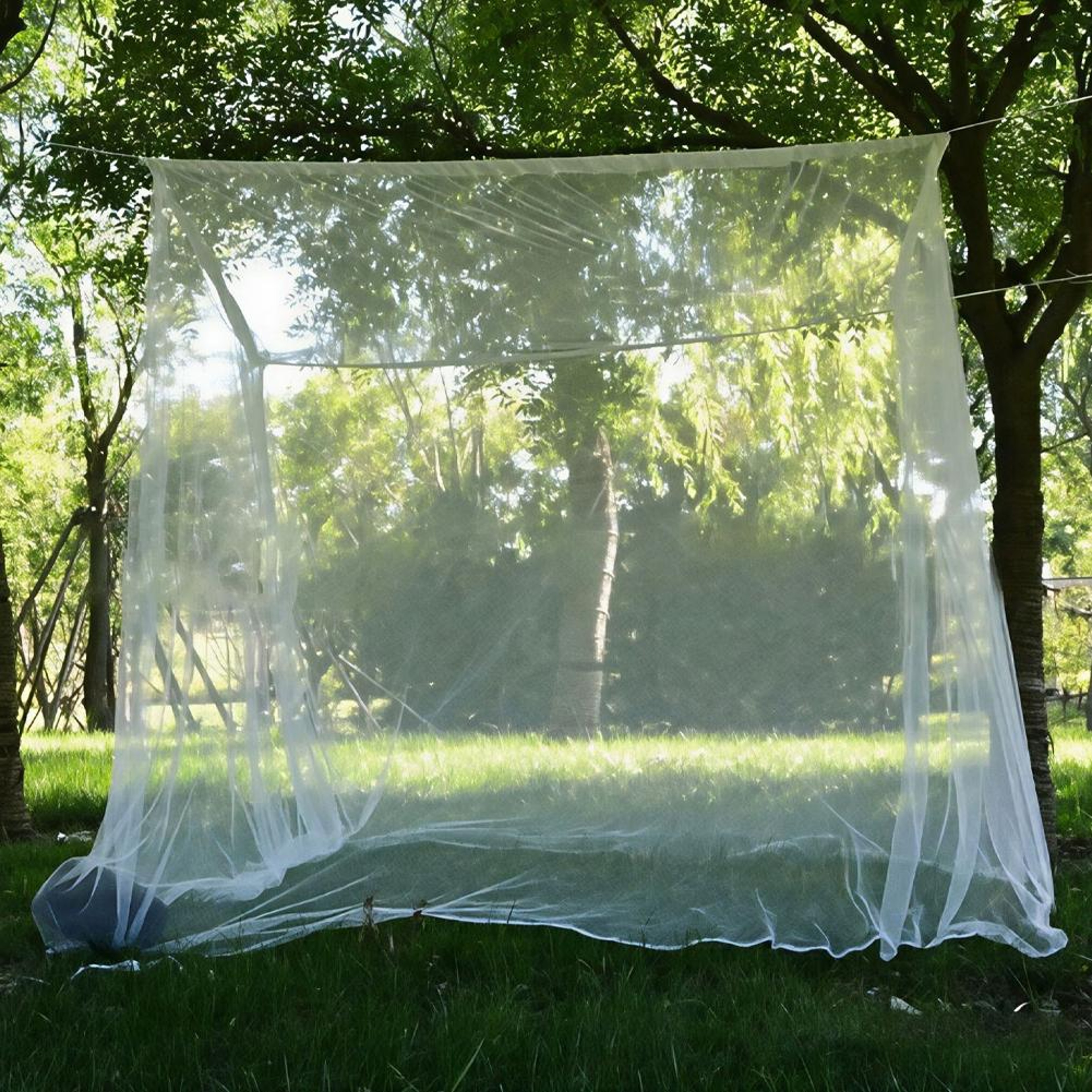 Portable Square Mosquito Net For Bed And Camping 2