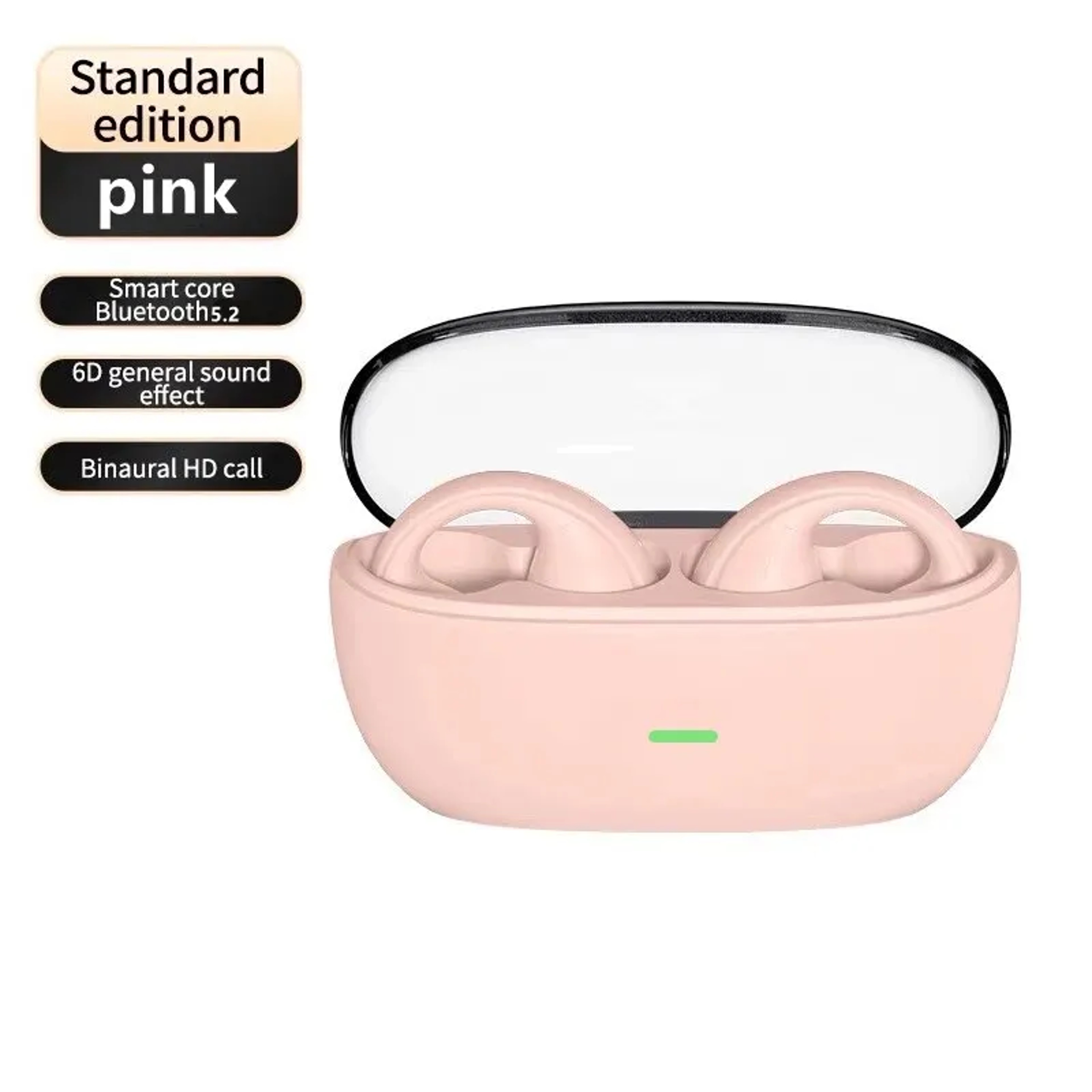 Clip On Bluetooth Open Ear Wireless Earbuds With HD Call Audio 6
