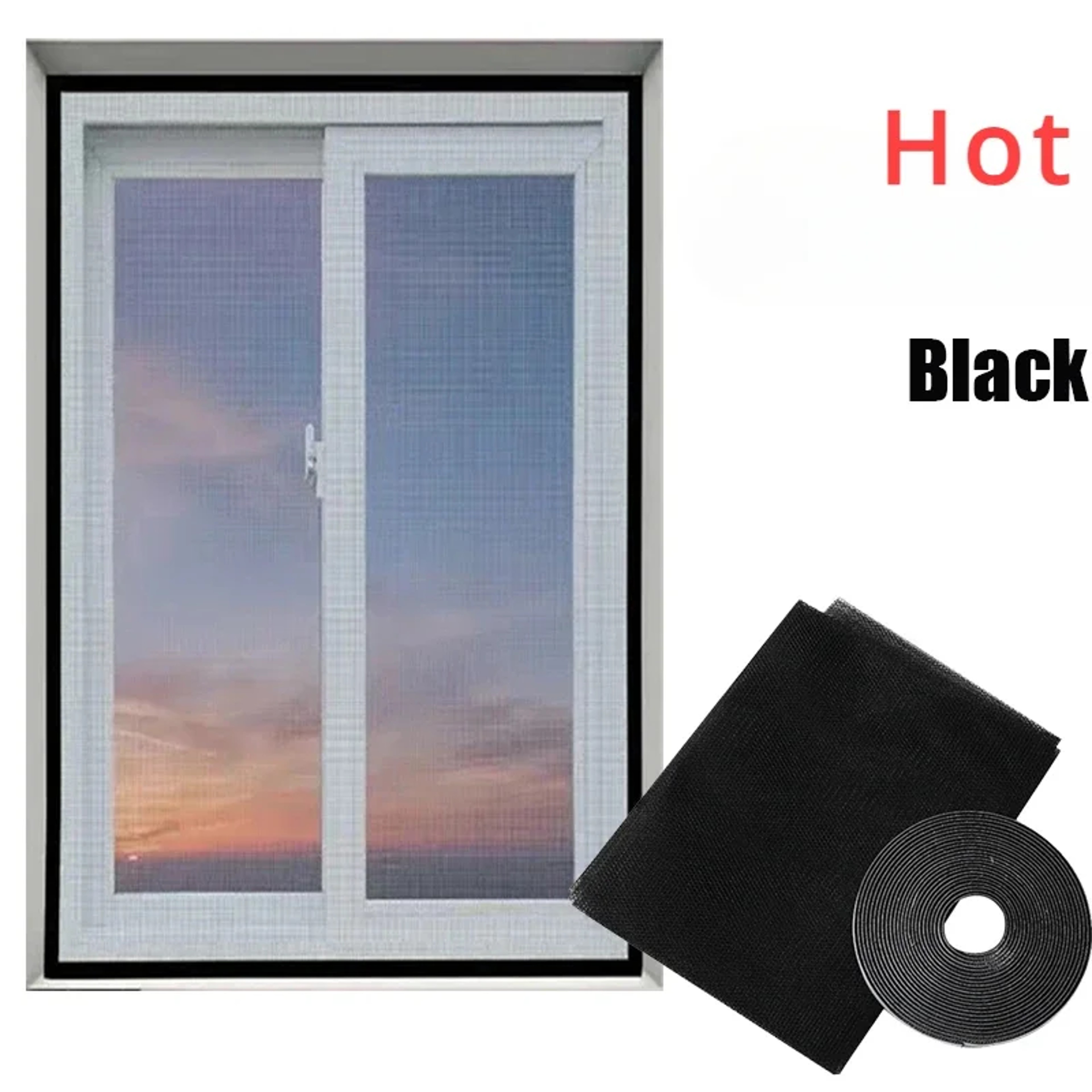 Self Adhesive Mosquito Net Window Screen Mesh For DIY Insect Protection 1
