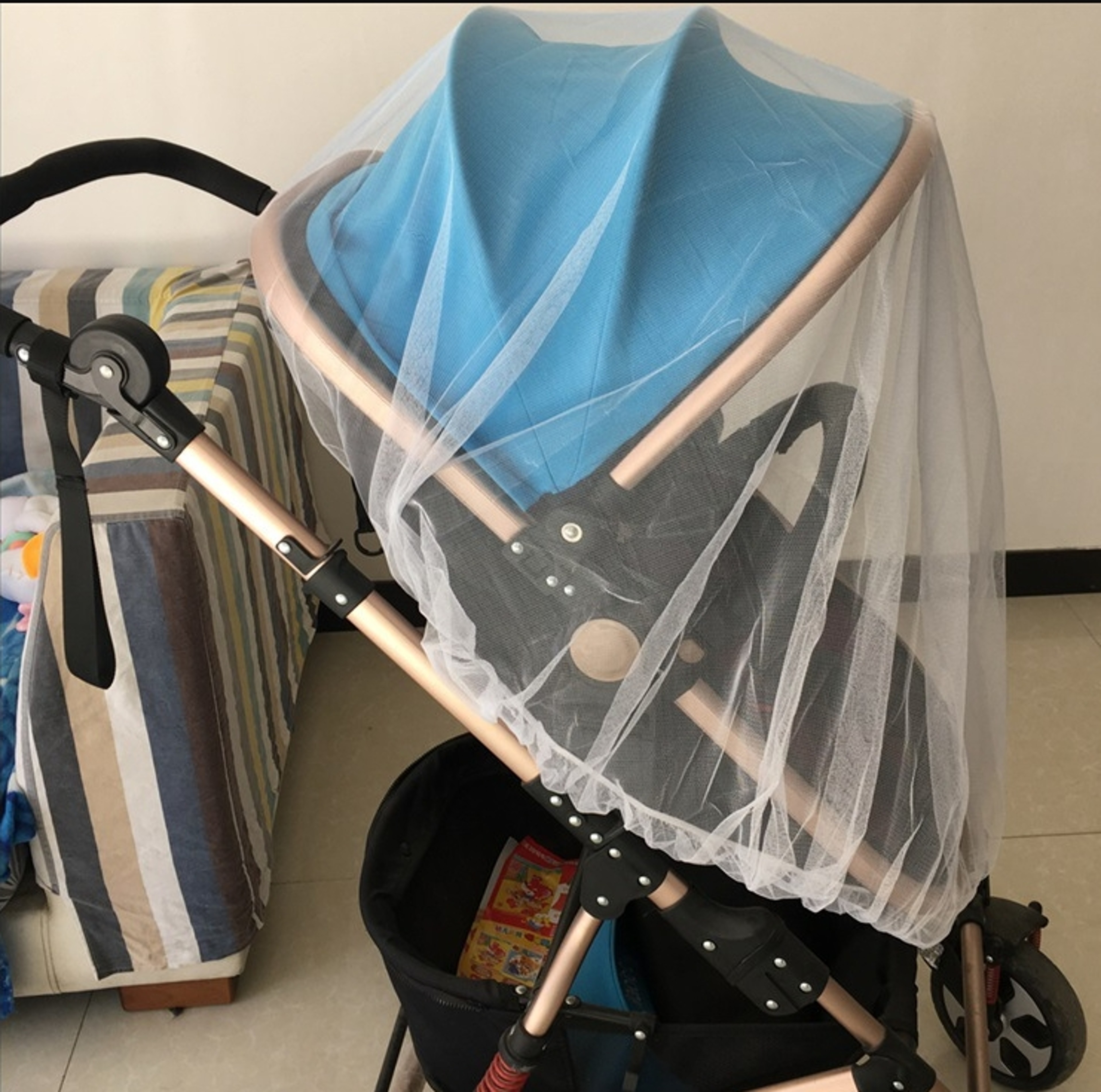 Universal Baby Stroller Mosquito Net Breathable Insect Shield Cover 4