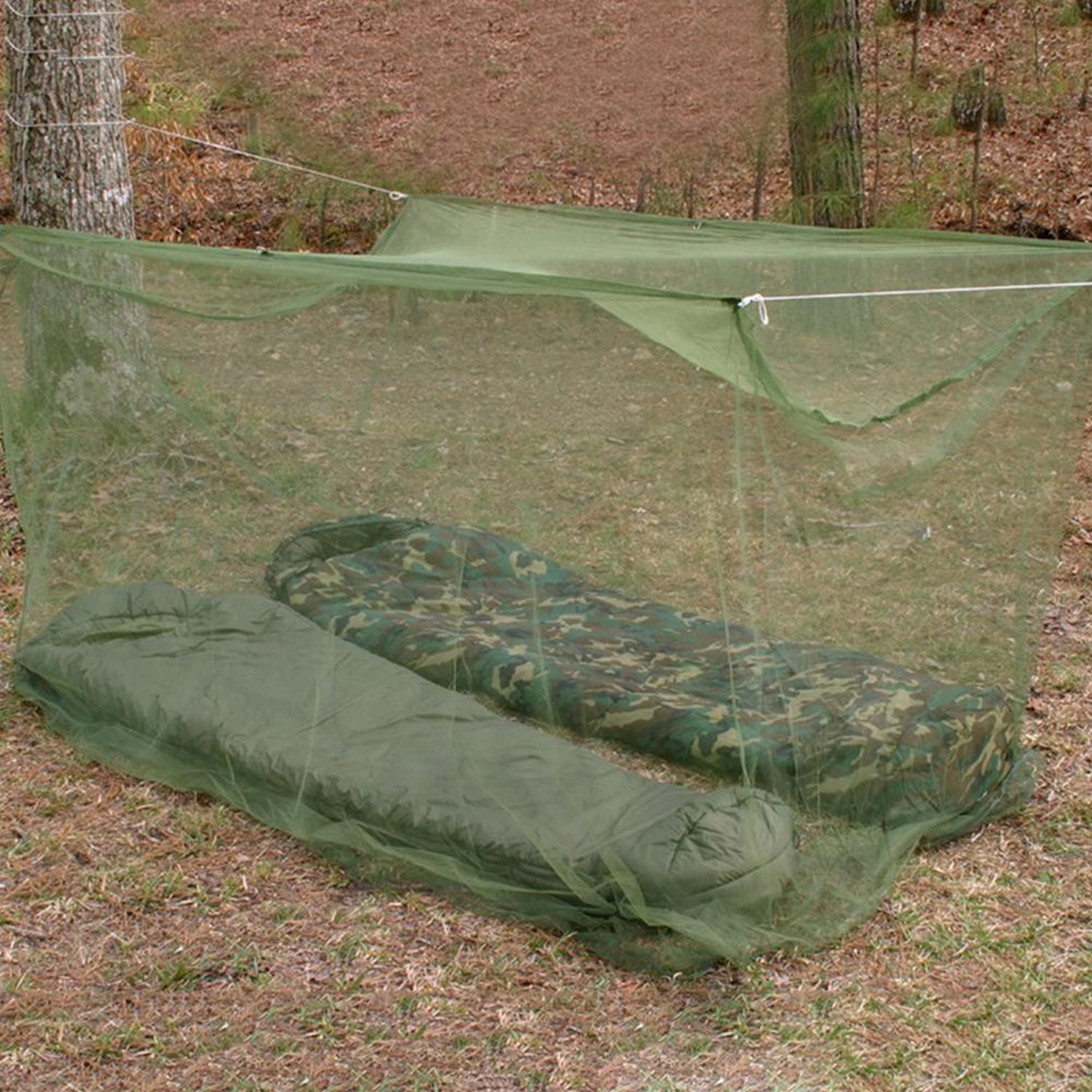 Portable Folding Mosquito Net for Bed Lightweight Single Bug Canopy Mesh – view 1