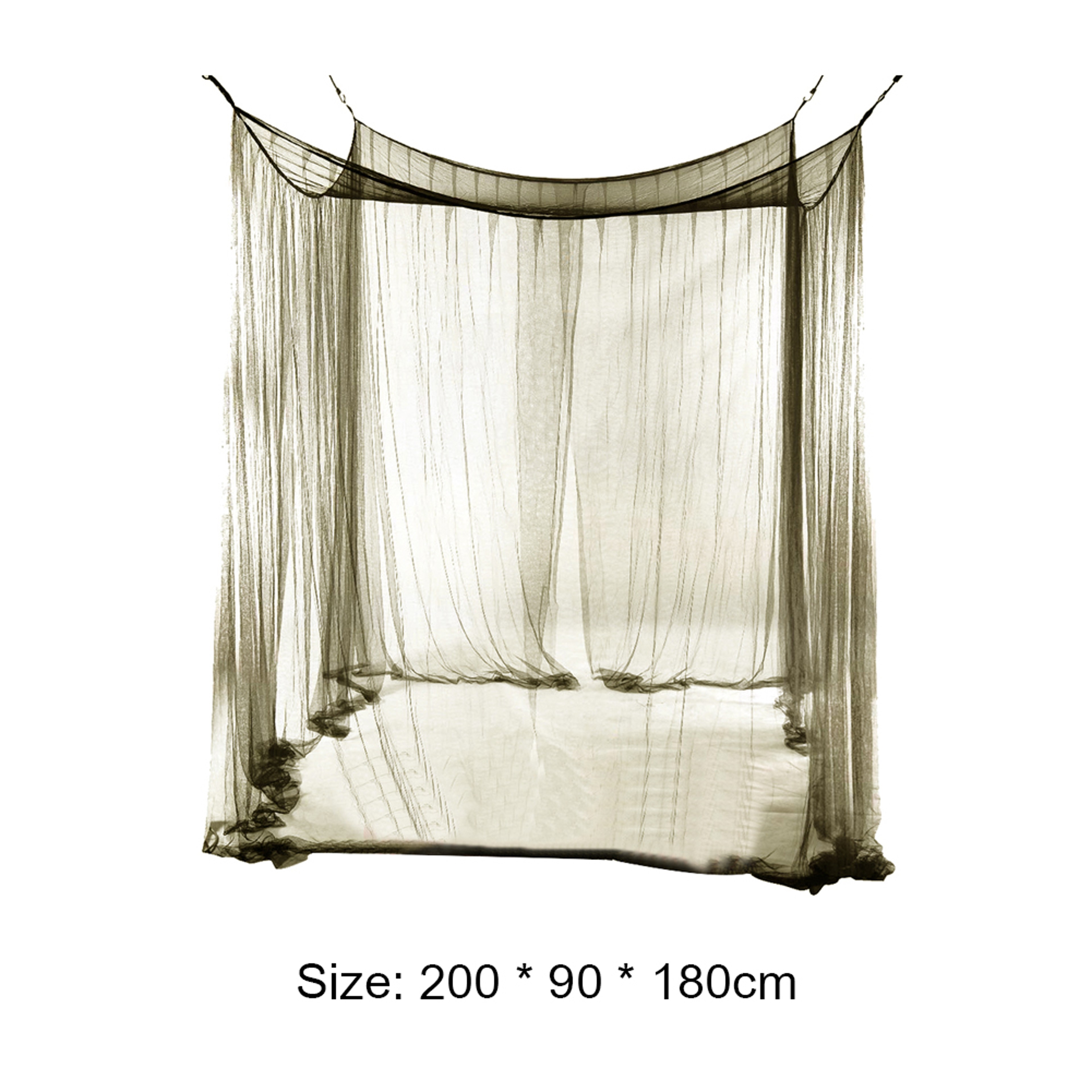 Portable Folding Mosquito Net for Bed Lightweight Single Bug Canopy Mesh – view 6