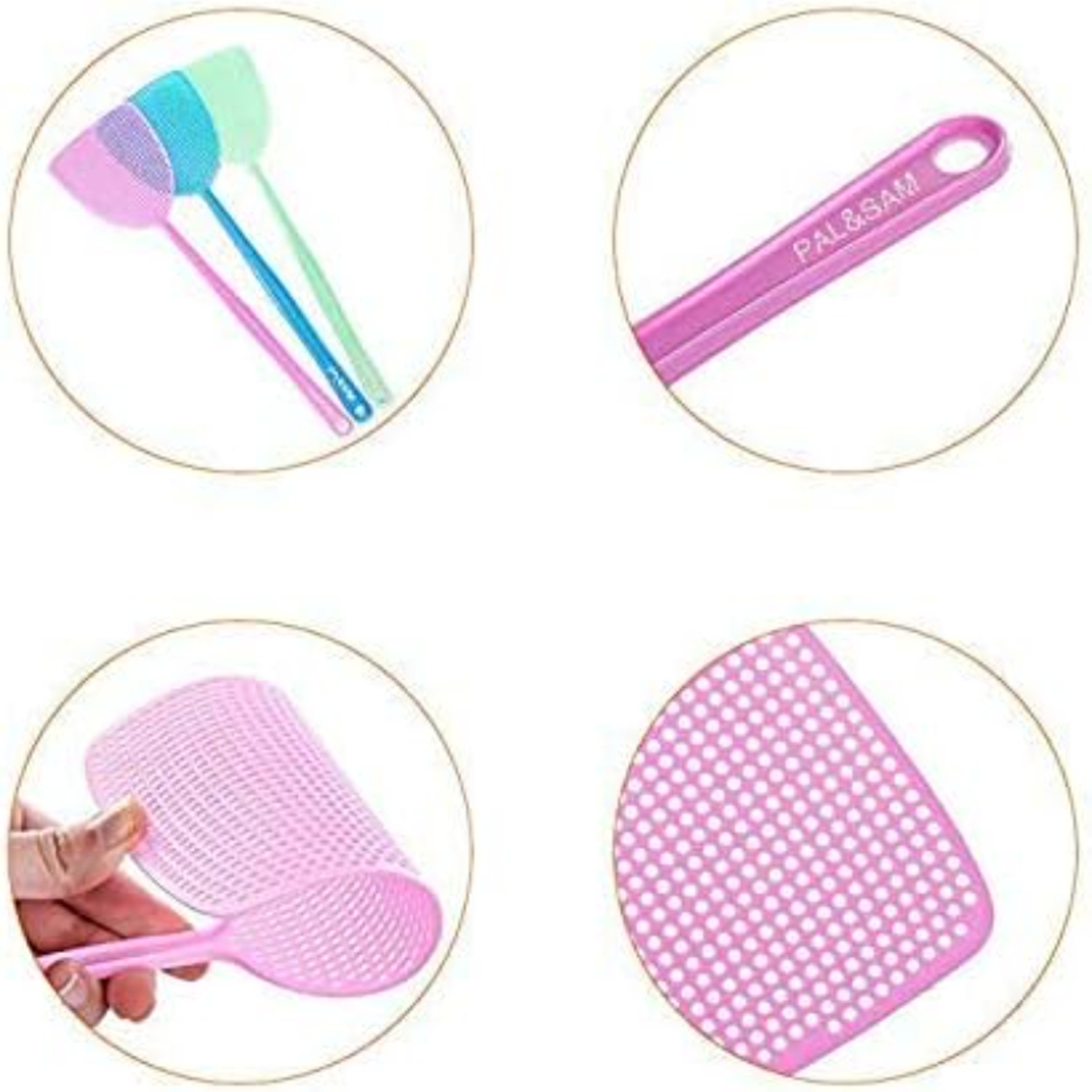 Long Handle Fly Swatter Set For Indoor Pest Control 5