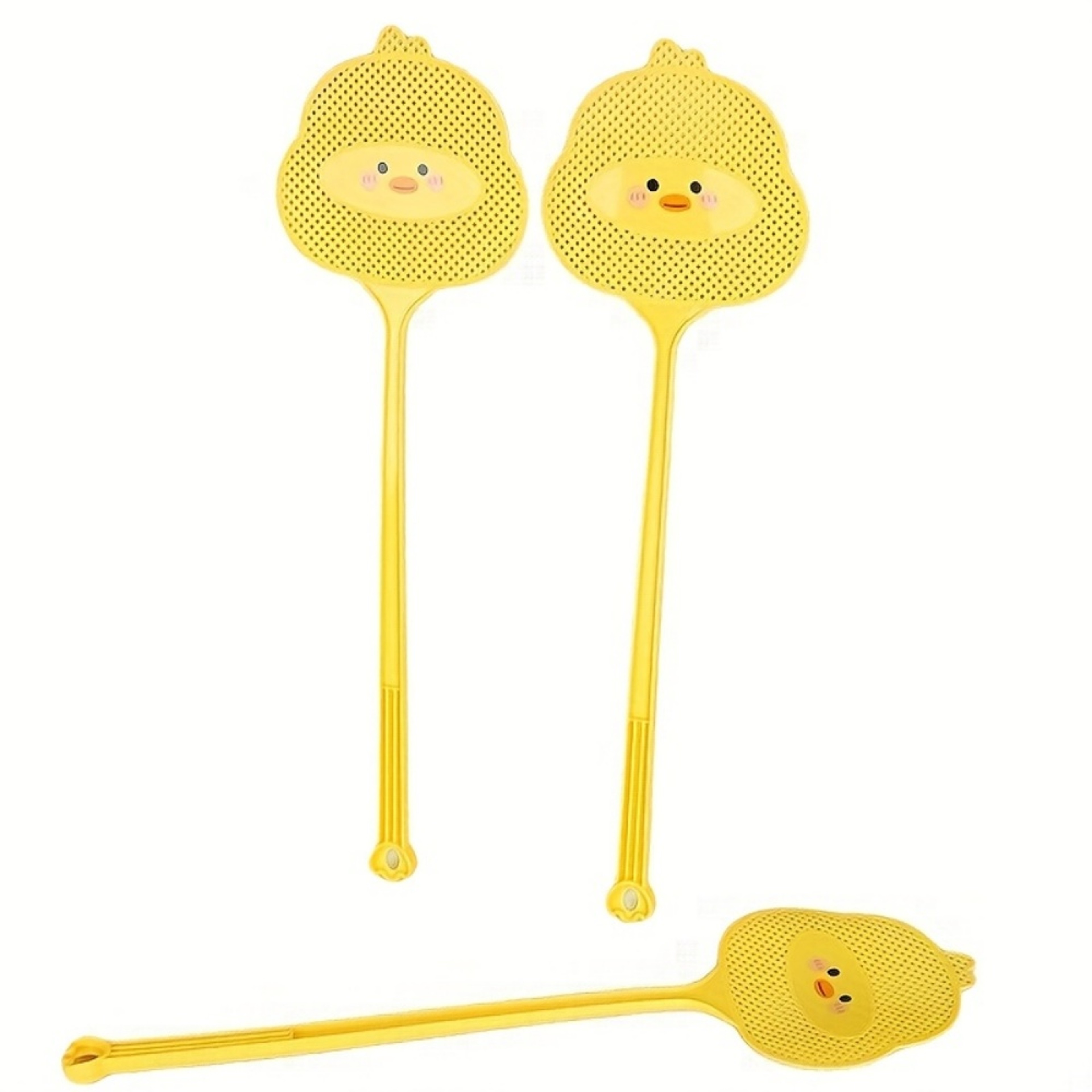 Durable Cartoon Duck Fly Swatter Set Extendable & Thickened Mosquito Control Tool – view 3