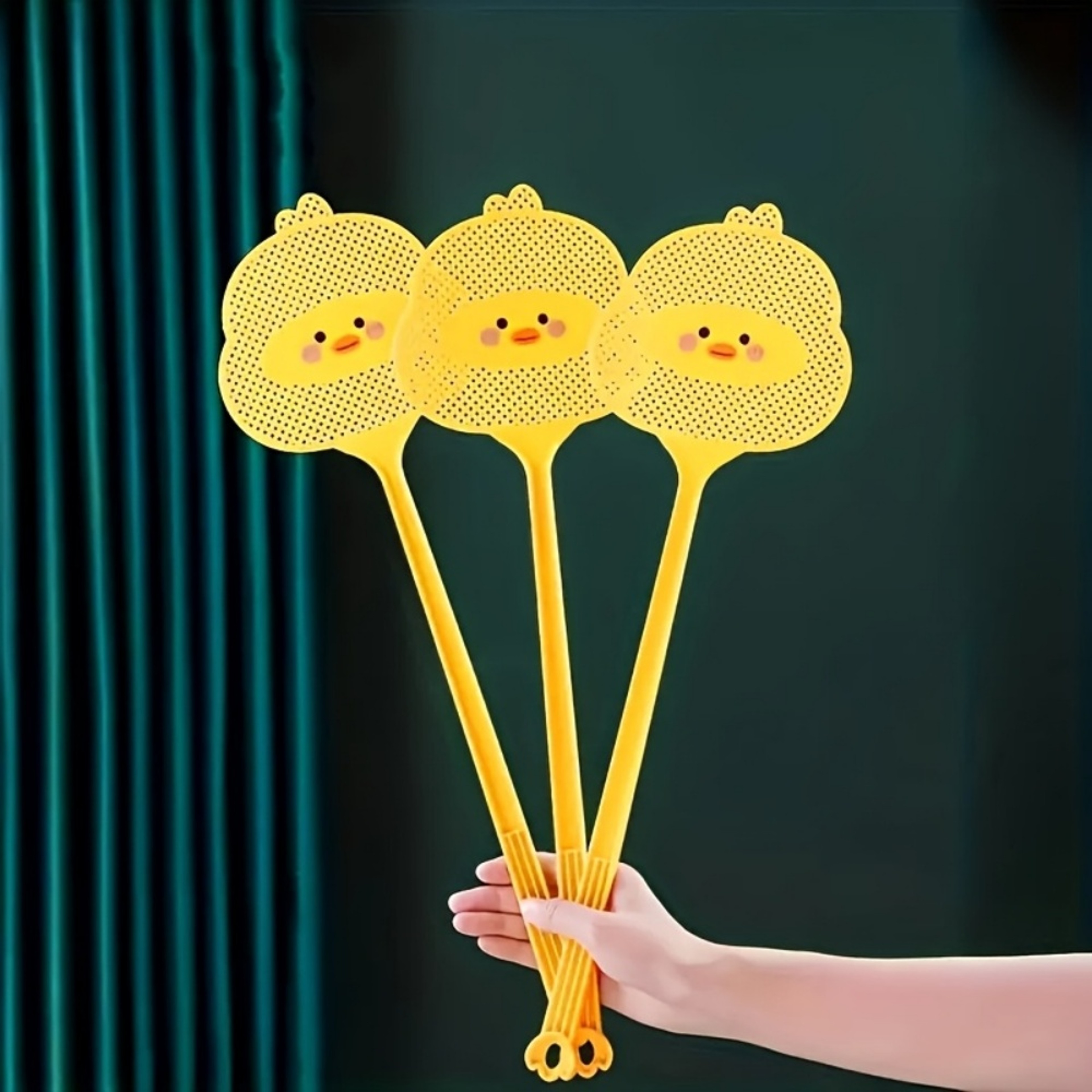 Durable Cartoon Duck Fly Swatter Set Extendable & Thickened Mosquito Control Tool – view 7