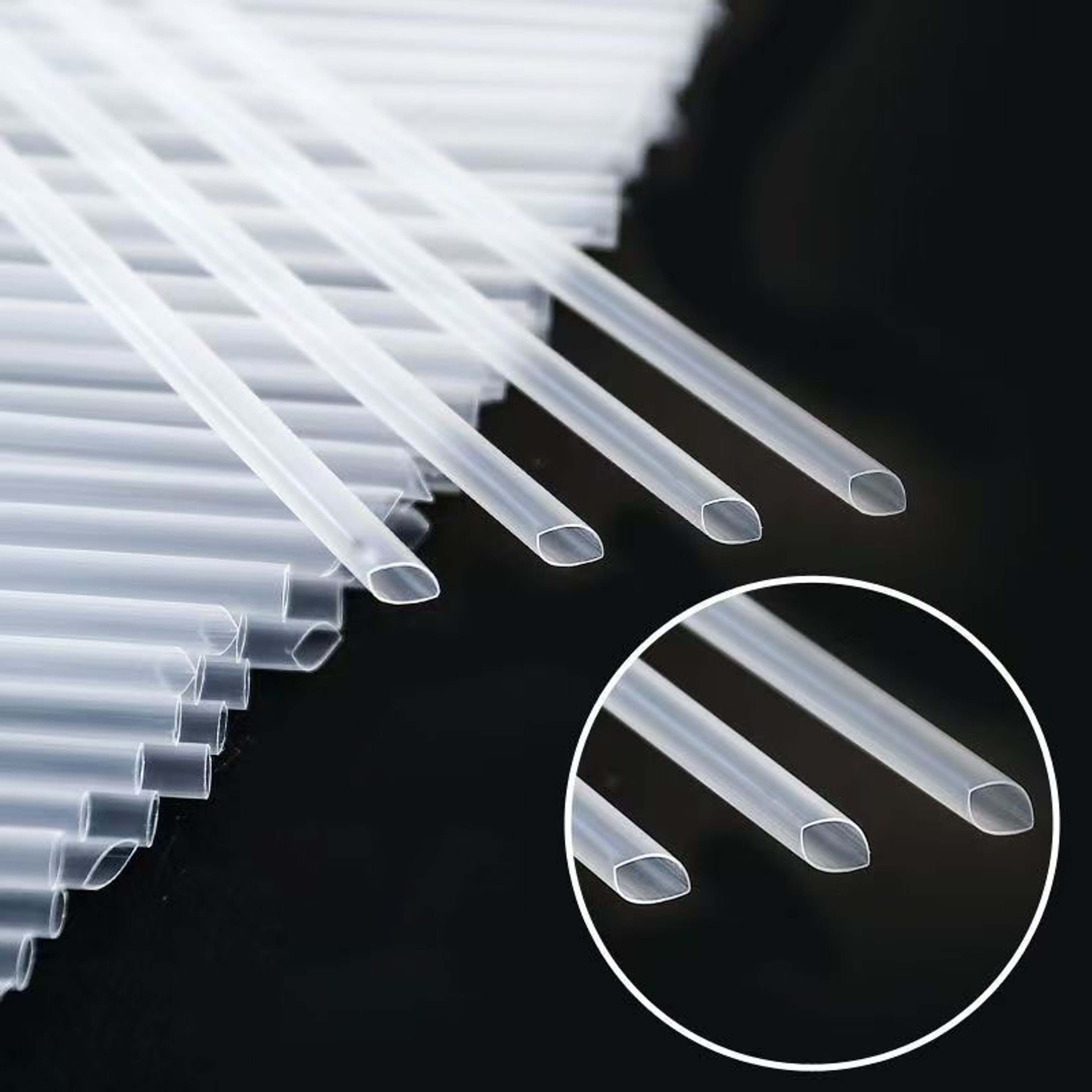 Clear Transparent Disposable Straws For Milk Tea Coffee  Smoothies 1