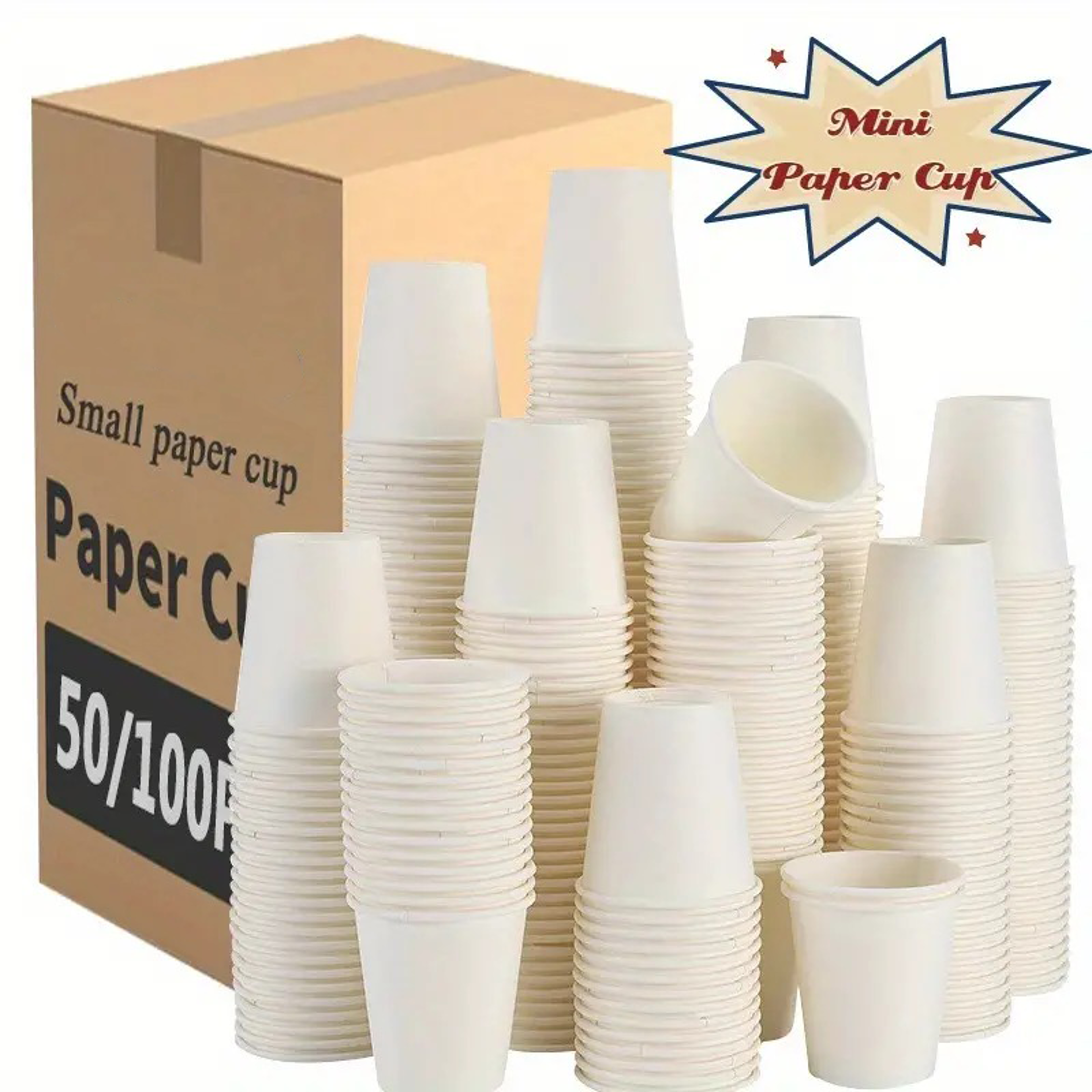 Mini Paper Cups Durable Disposable Tasting Cups – view 1