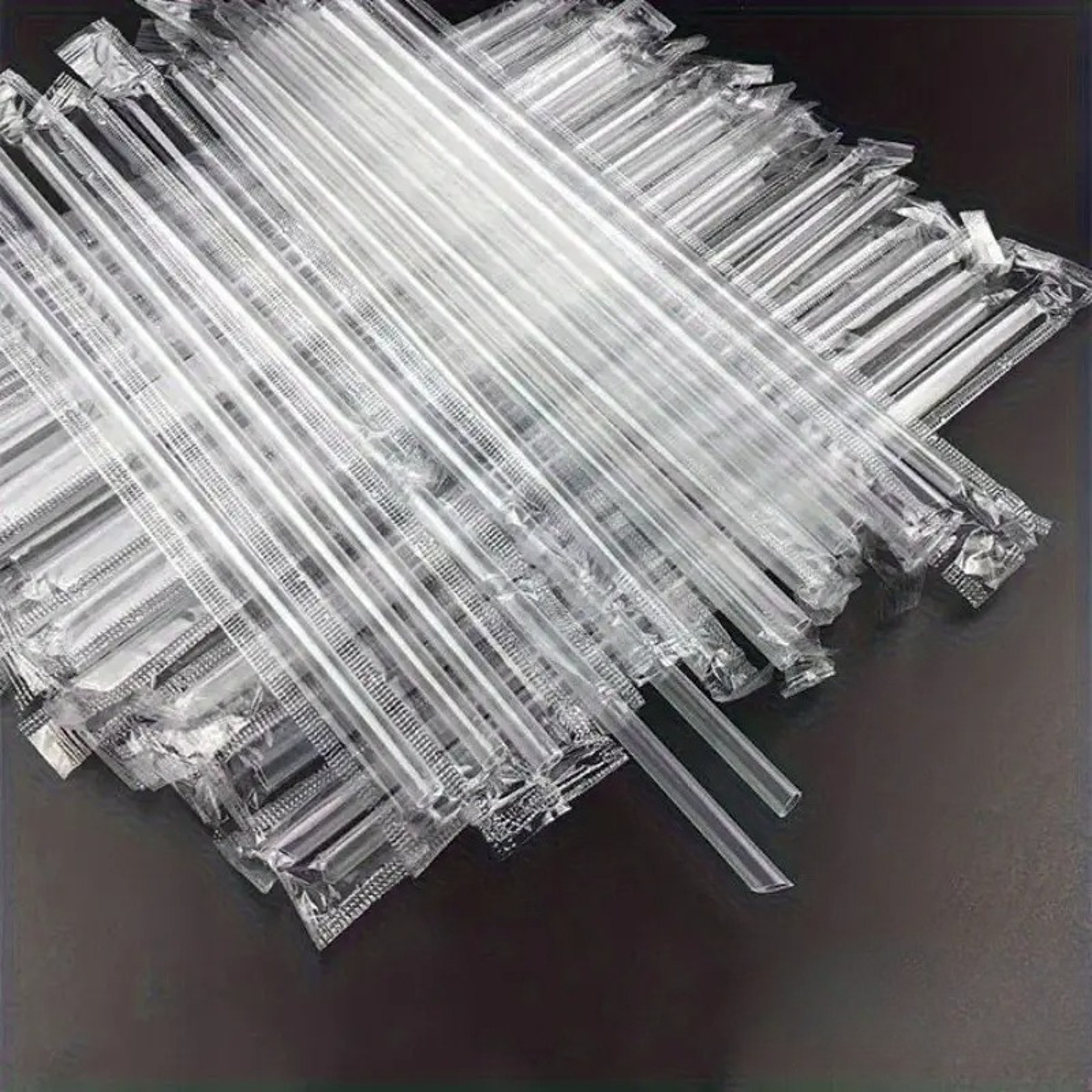 Premium Individually Wrapped Disposable Straws For Smoothies Bubble Tea  Juice 5