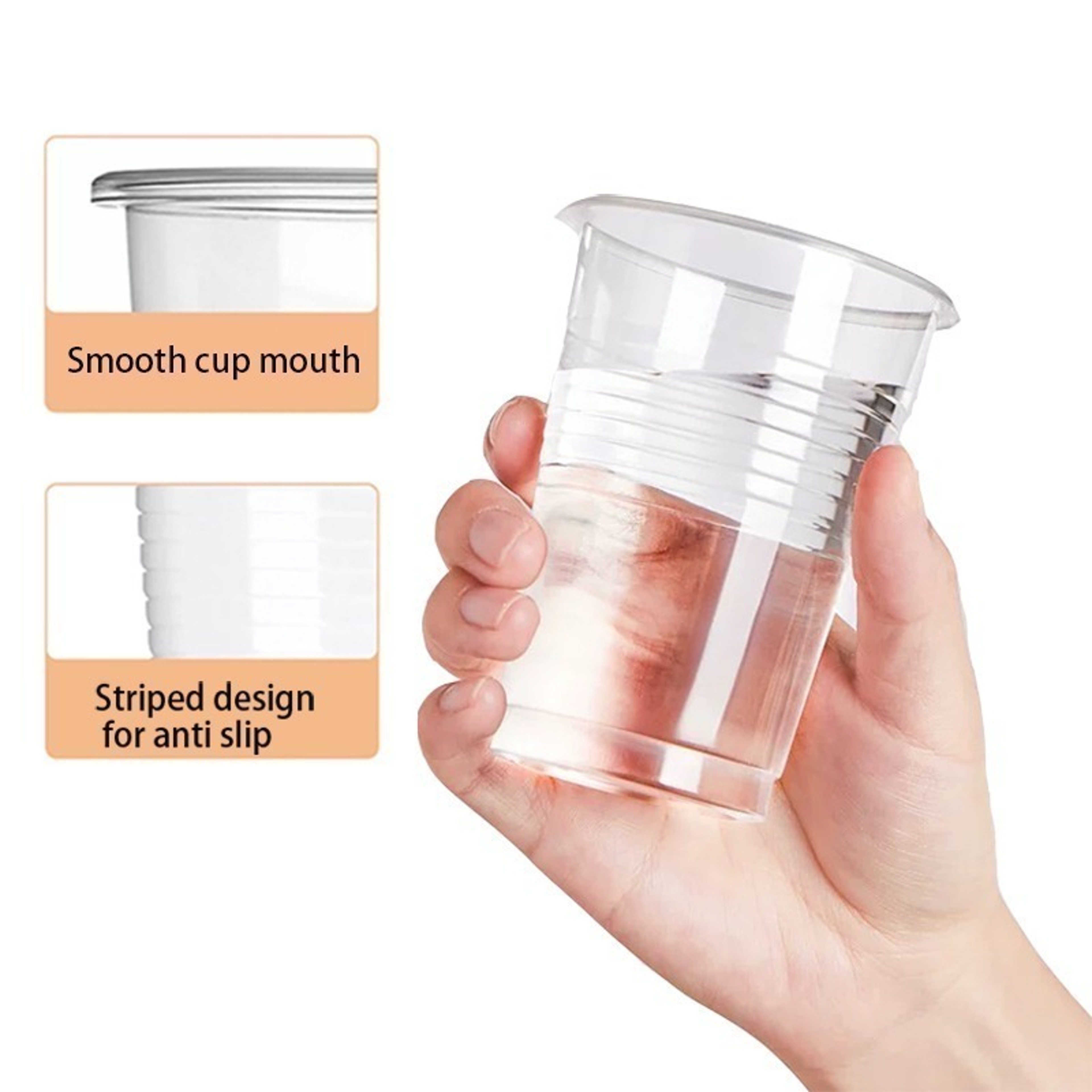 Disposable Plastic Cups Clear Party  Outdoor Picnic Cups For Beverages 1