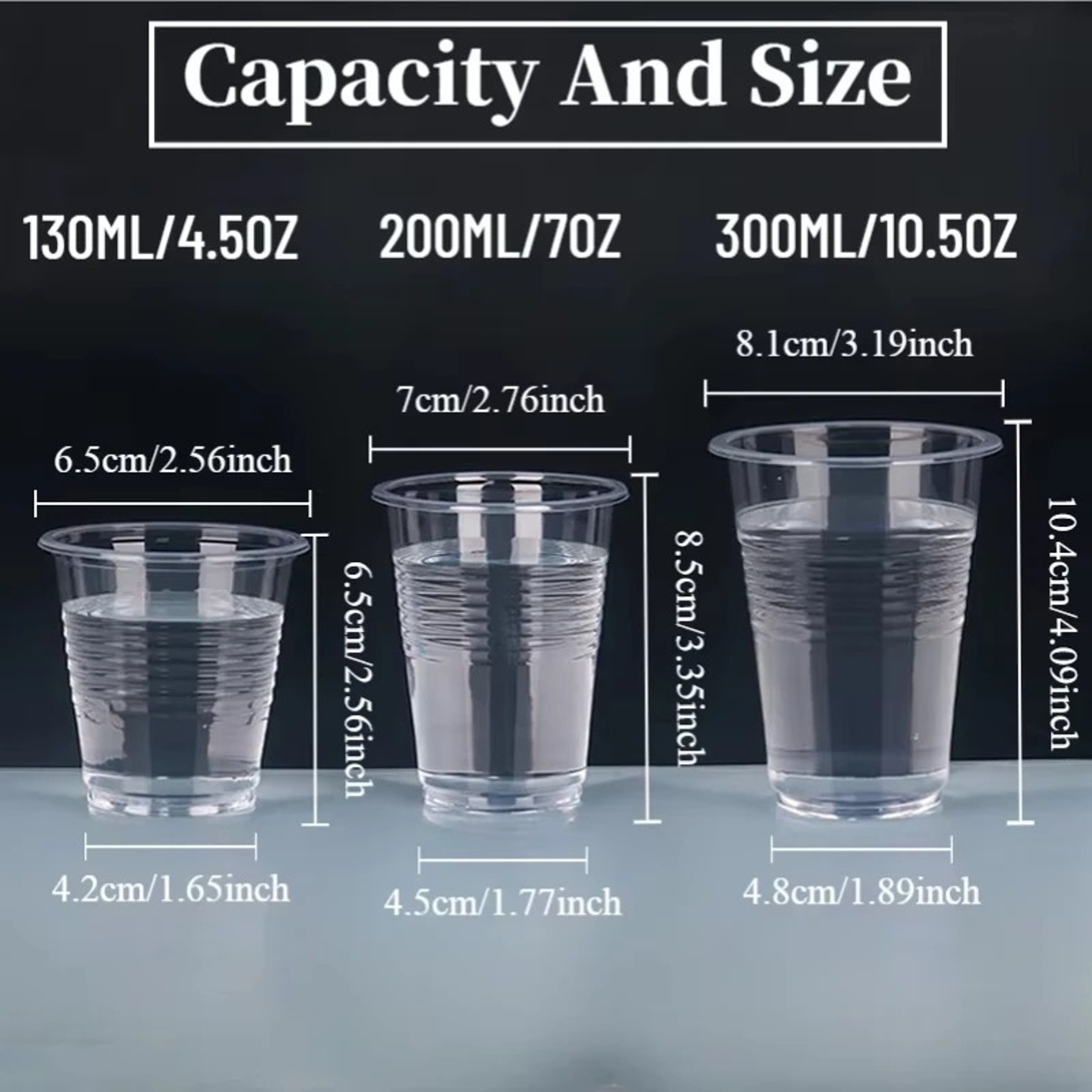 Disposable Plastic Cups Clear Transparent Party Cups For Drinks  Events 3