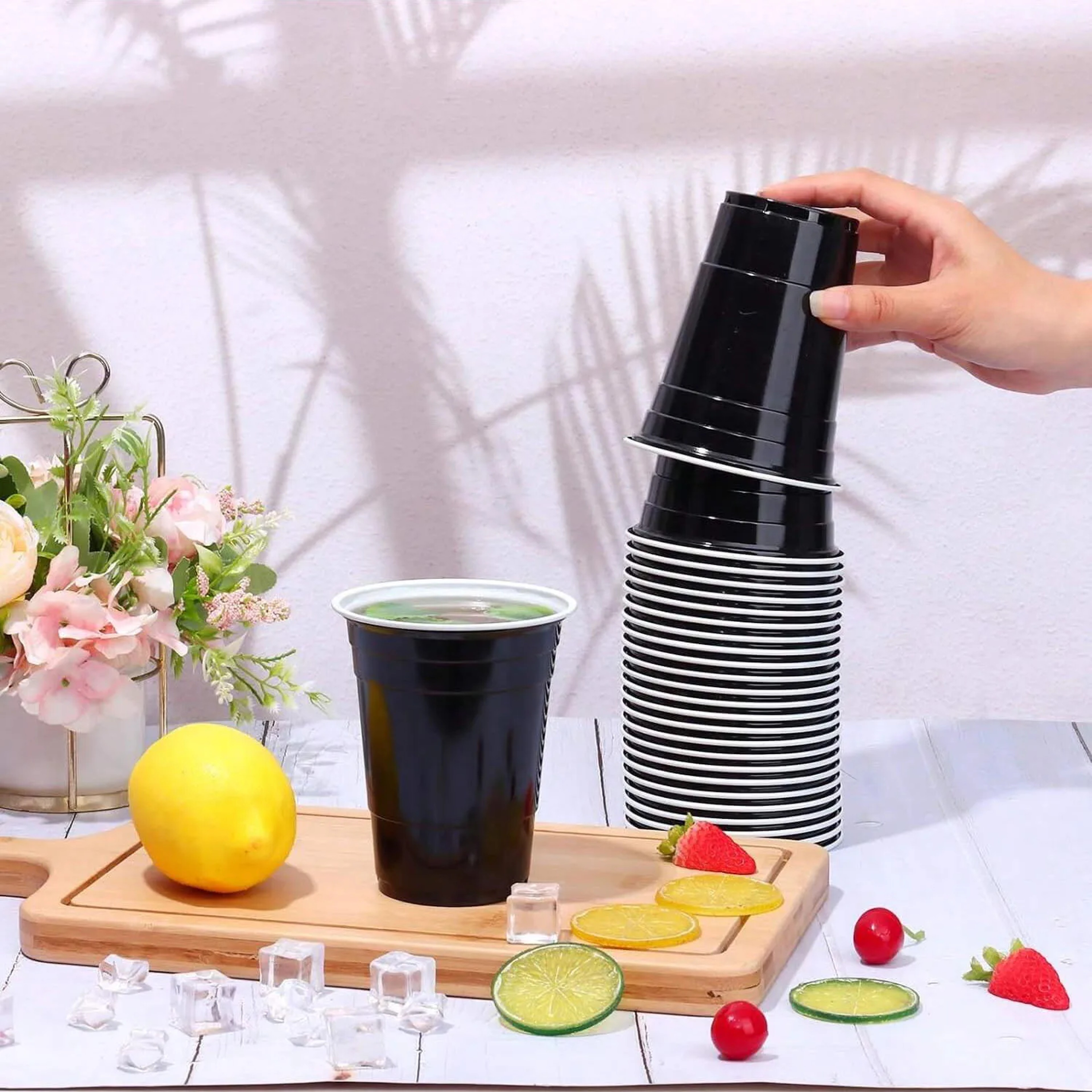 Disposable Plastic Cups For Parties Graduation Picnics And Cold Drinks 2