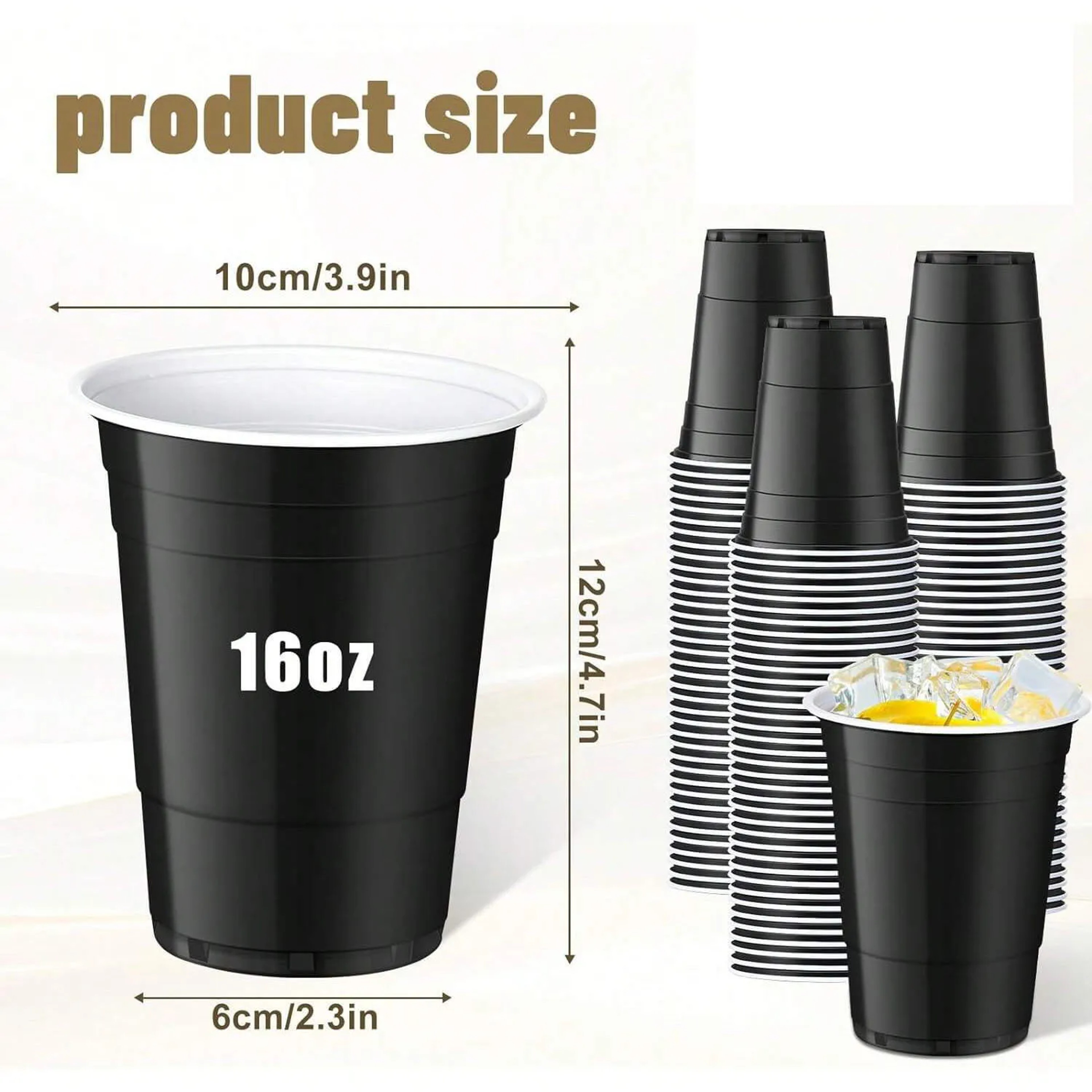 Disposable Plastic Cups For Parties Graduation Picnics And Cold Drinks 4