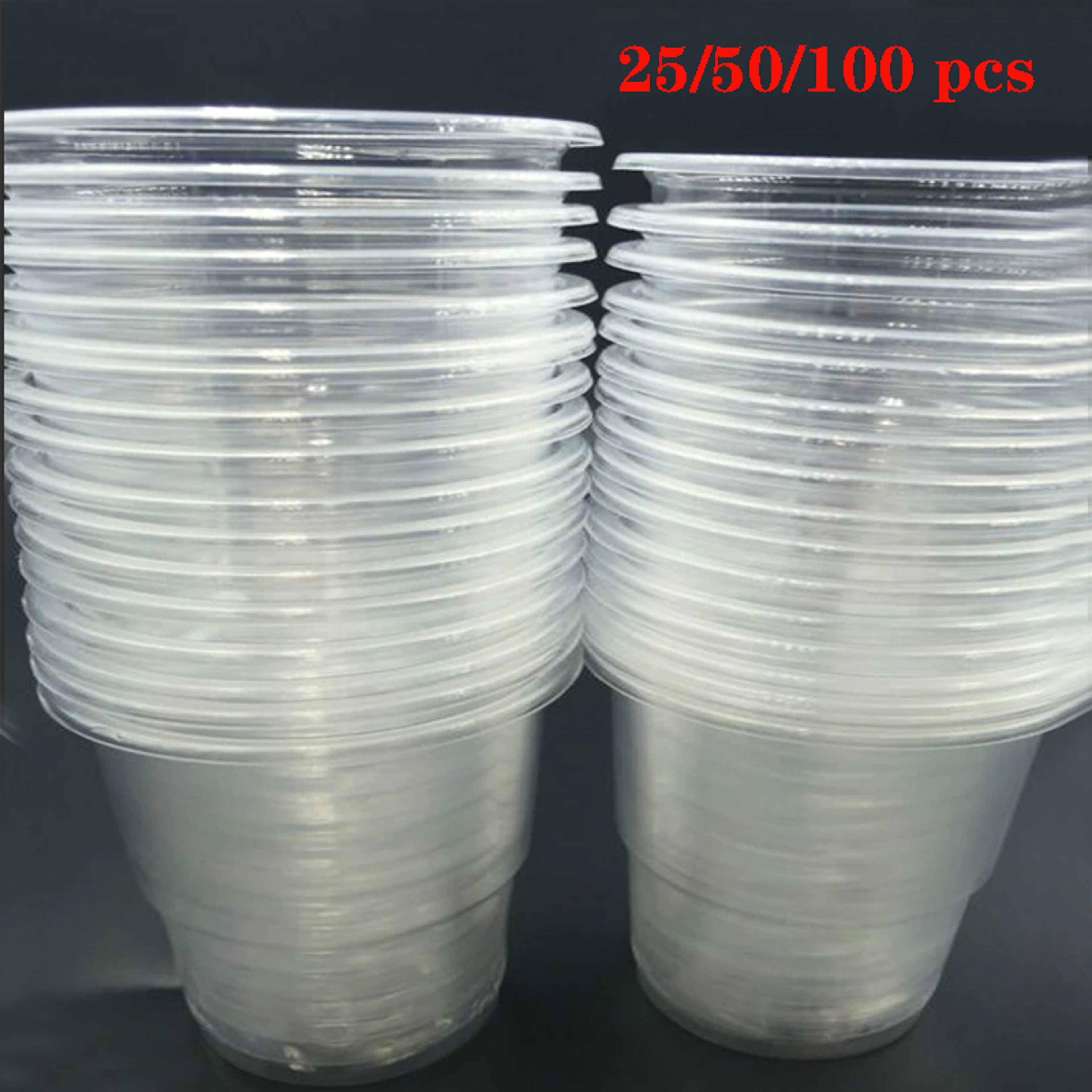Clear Plastic Cups Durable Disposable Cups for Party, Picnic & Event Tableware – view 4