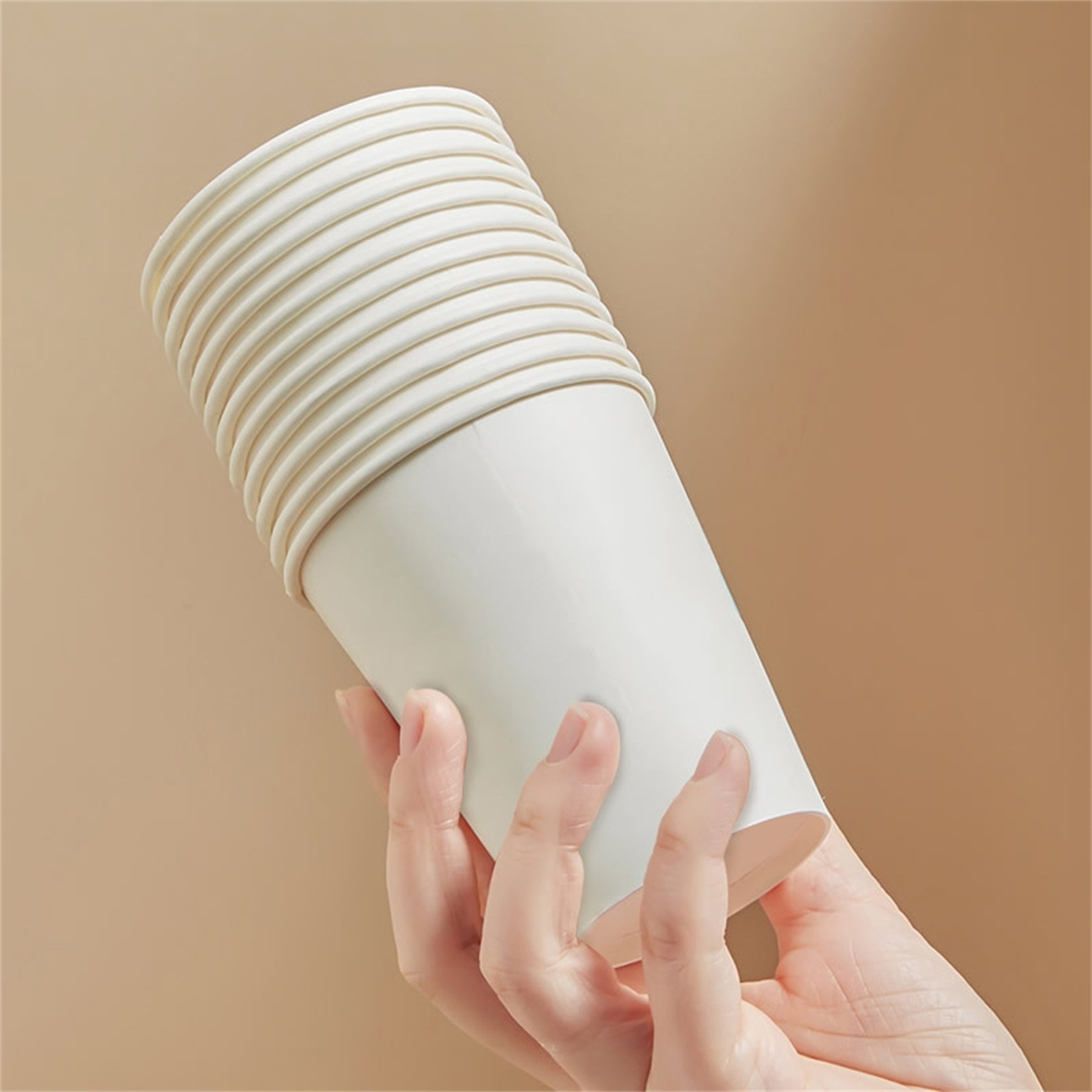 Durable Disposable Paper Cups for Hot and Cold Drinks – view 7