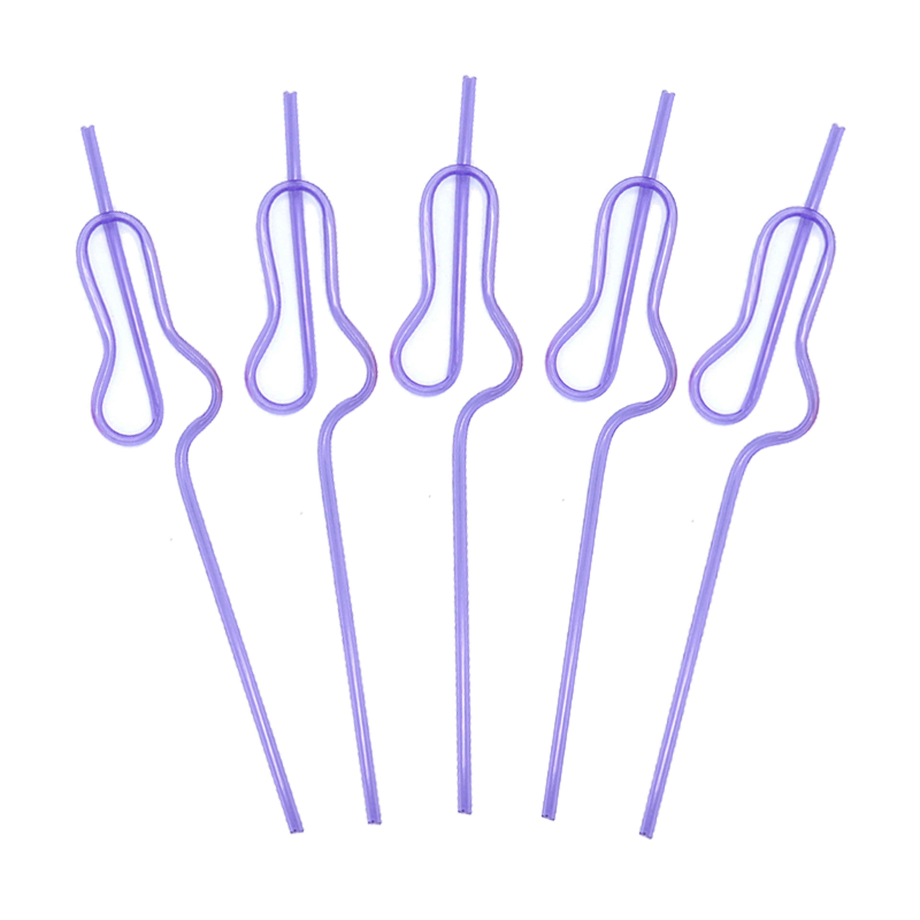 Bride To Be Gourd Shape Bachelorette Party Straws Set 6