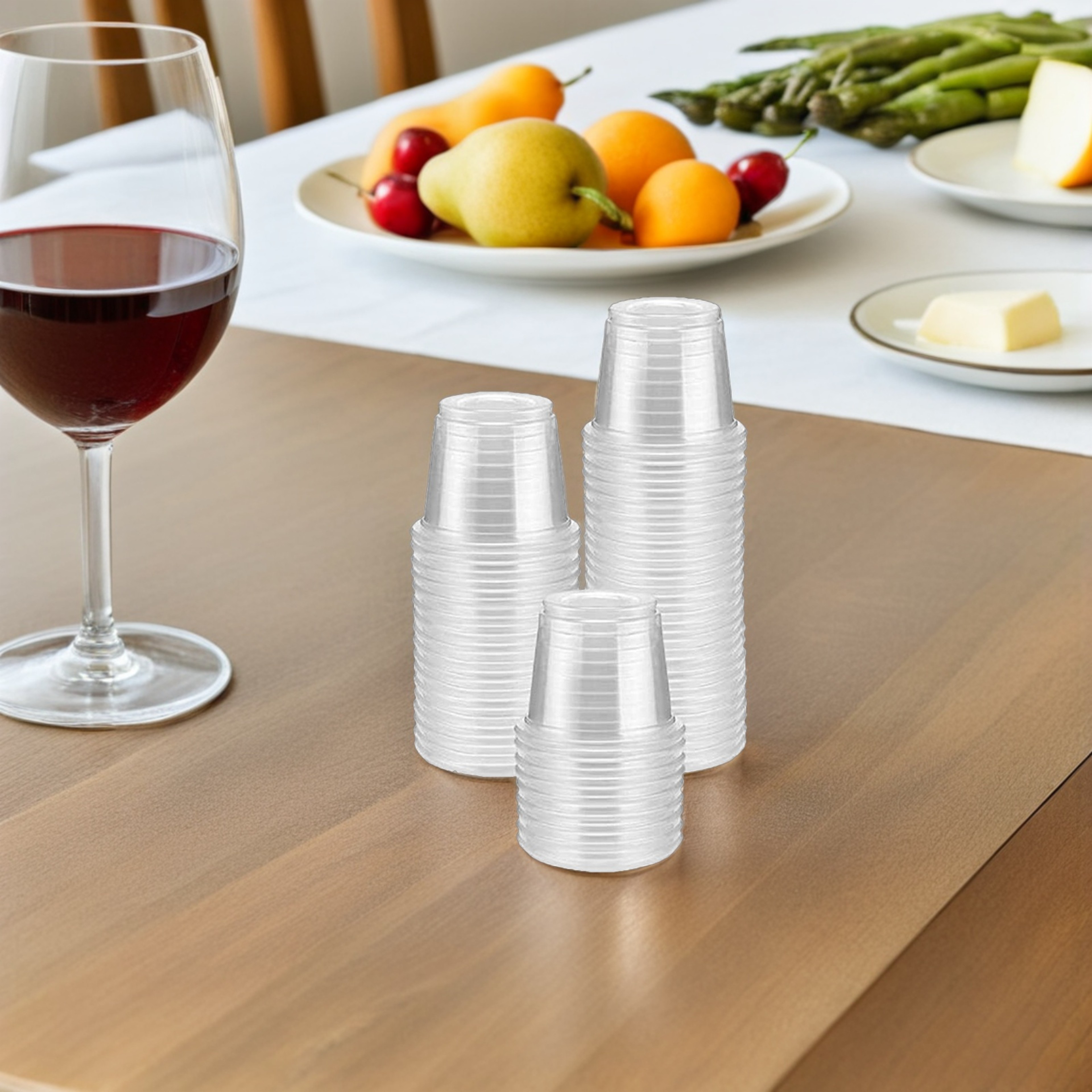 Disposable Shot Cups Mini Plastic Cups for Parties and Samples – view 1