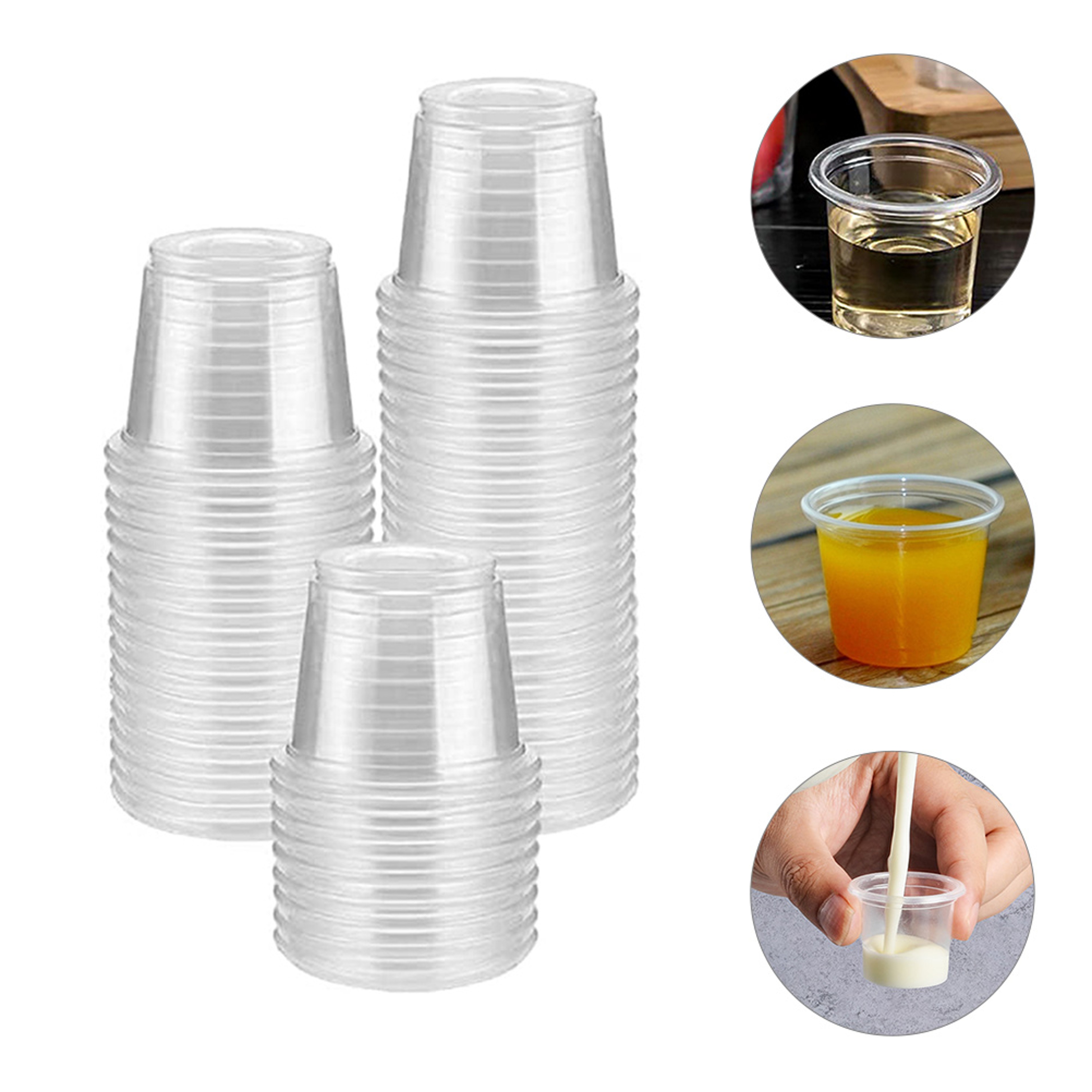 Disposable Shot Cups Mini Plastic Cups for Parties and Samples – view 7