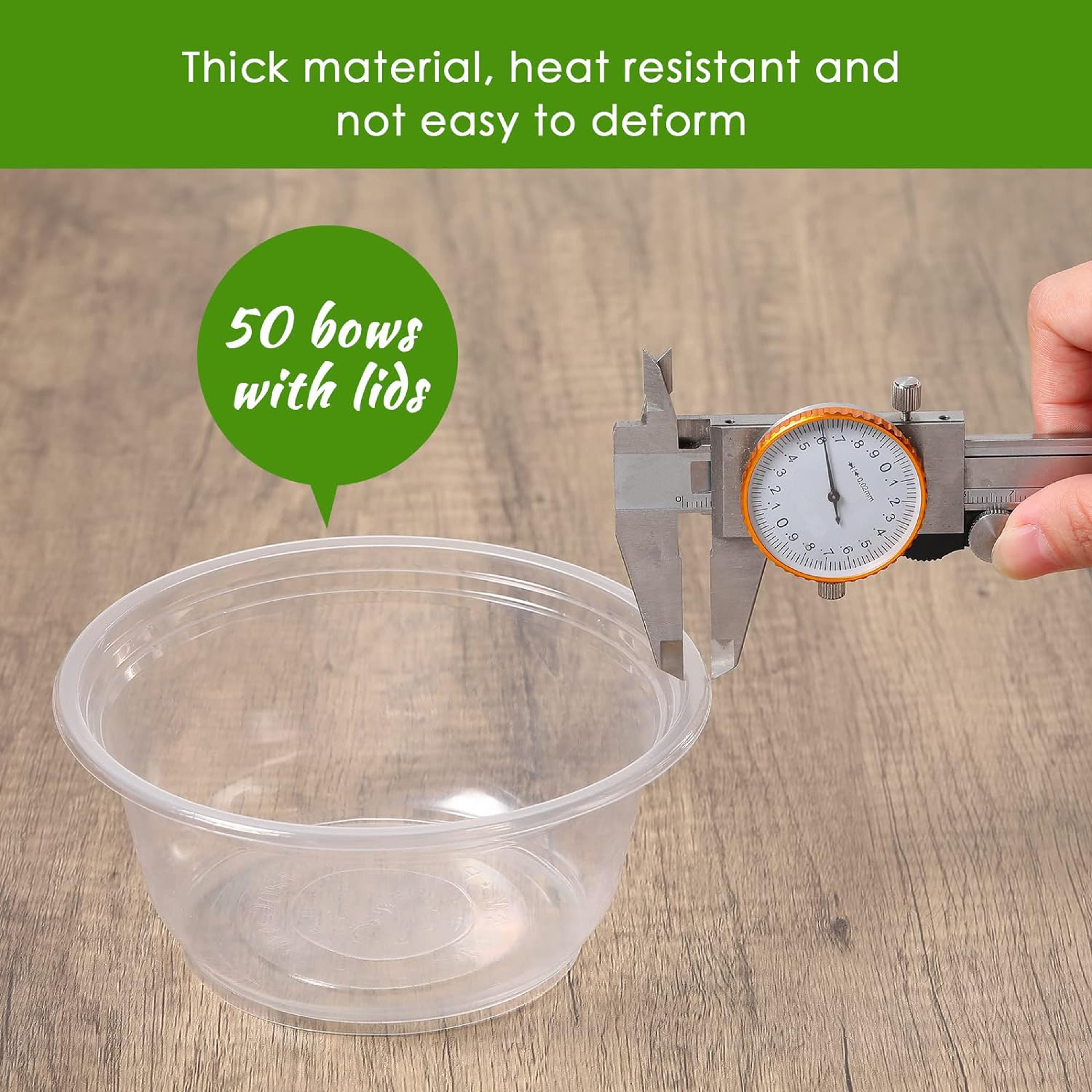 Disposable Plastic Bowls With Lids Clear Dessert Cups – view 4