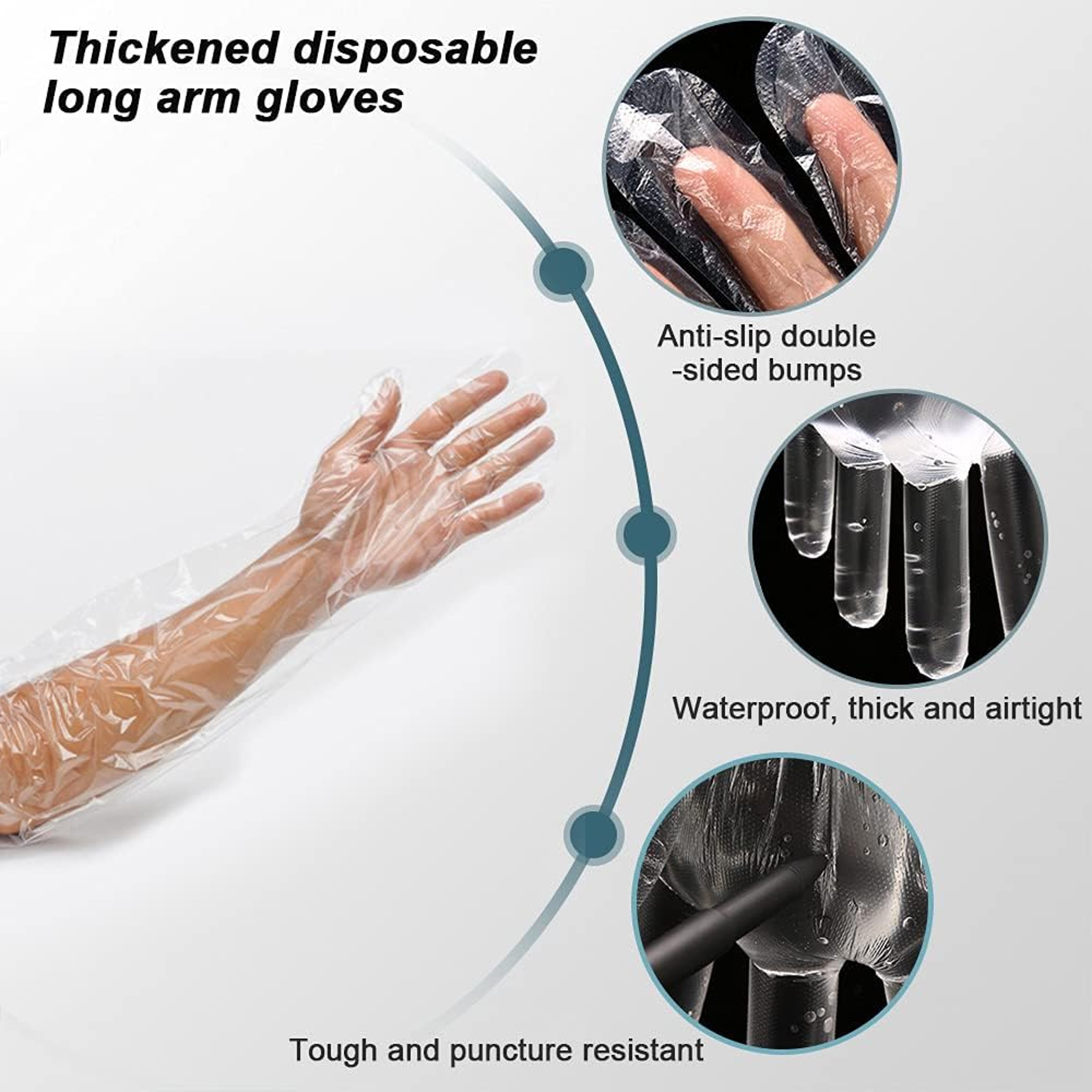 Disposable Long Arm Gloves for Veterinary, Field Dressing & Cleaning – view 3