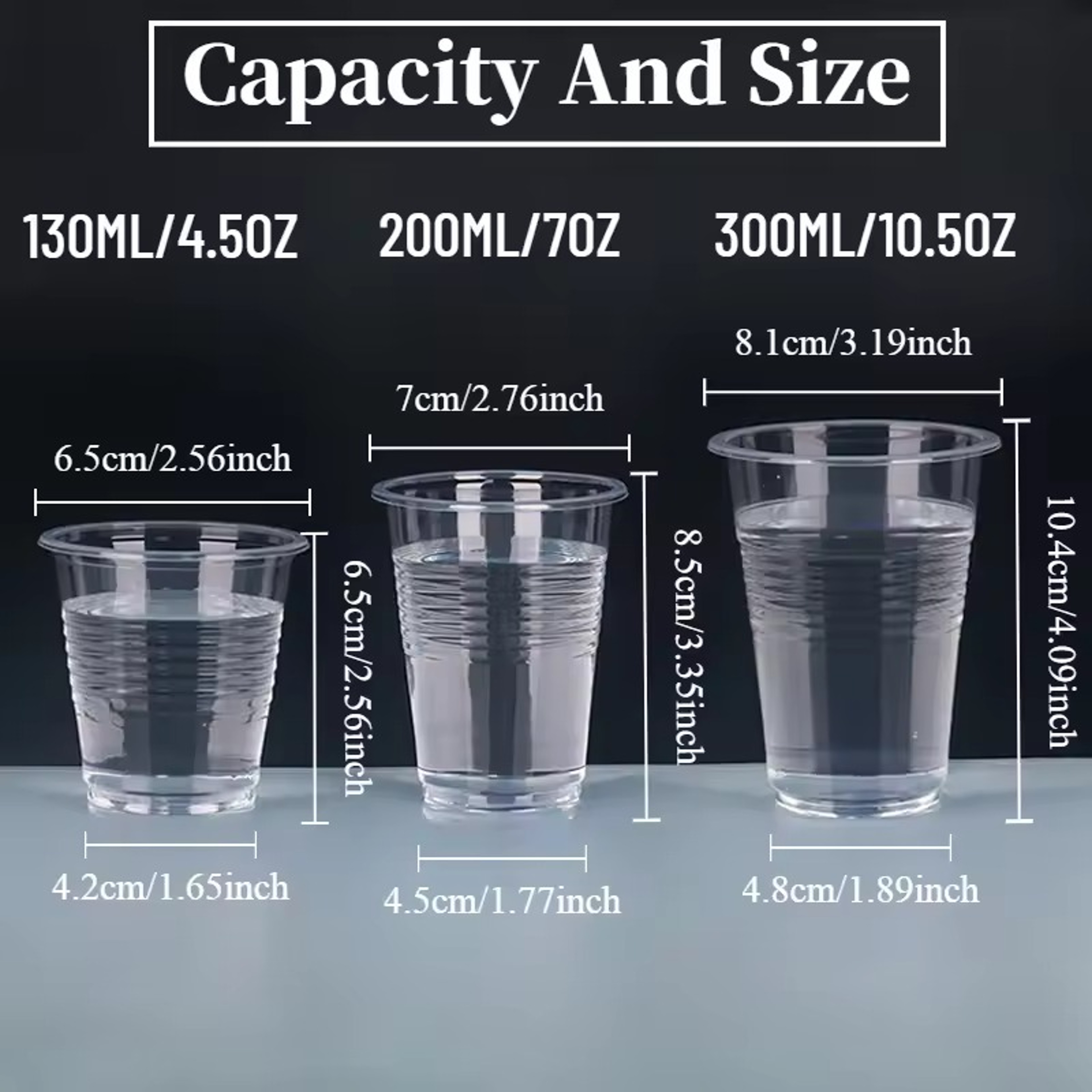Premium Clear Disposable Plastic Cups For Drinks  Parties Bulk Household Tableware 1