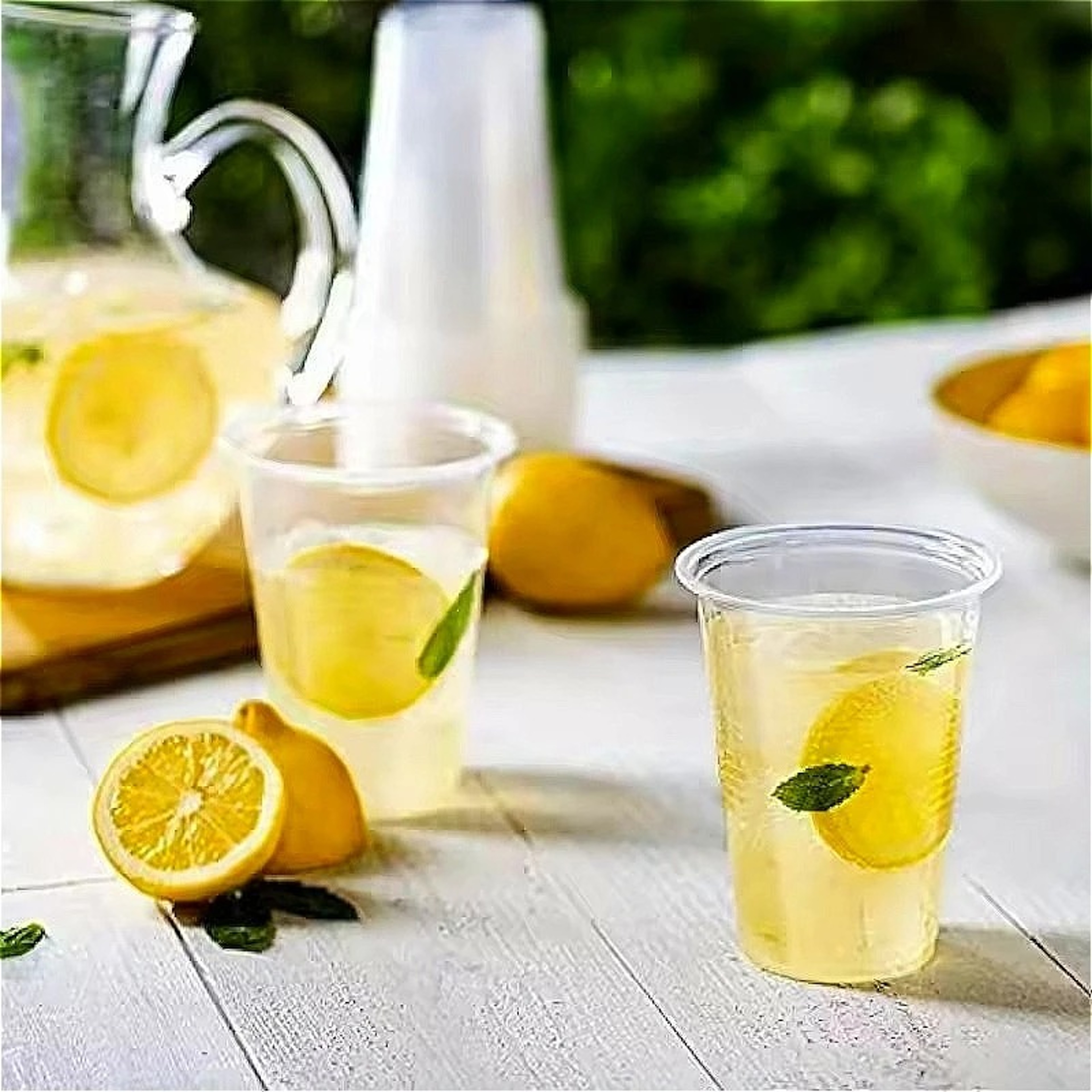 Premium Clear Disposable Plastic Cups For Drinks  Parties Bulk Household Tableware 4