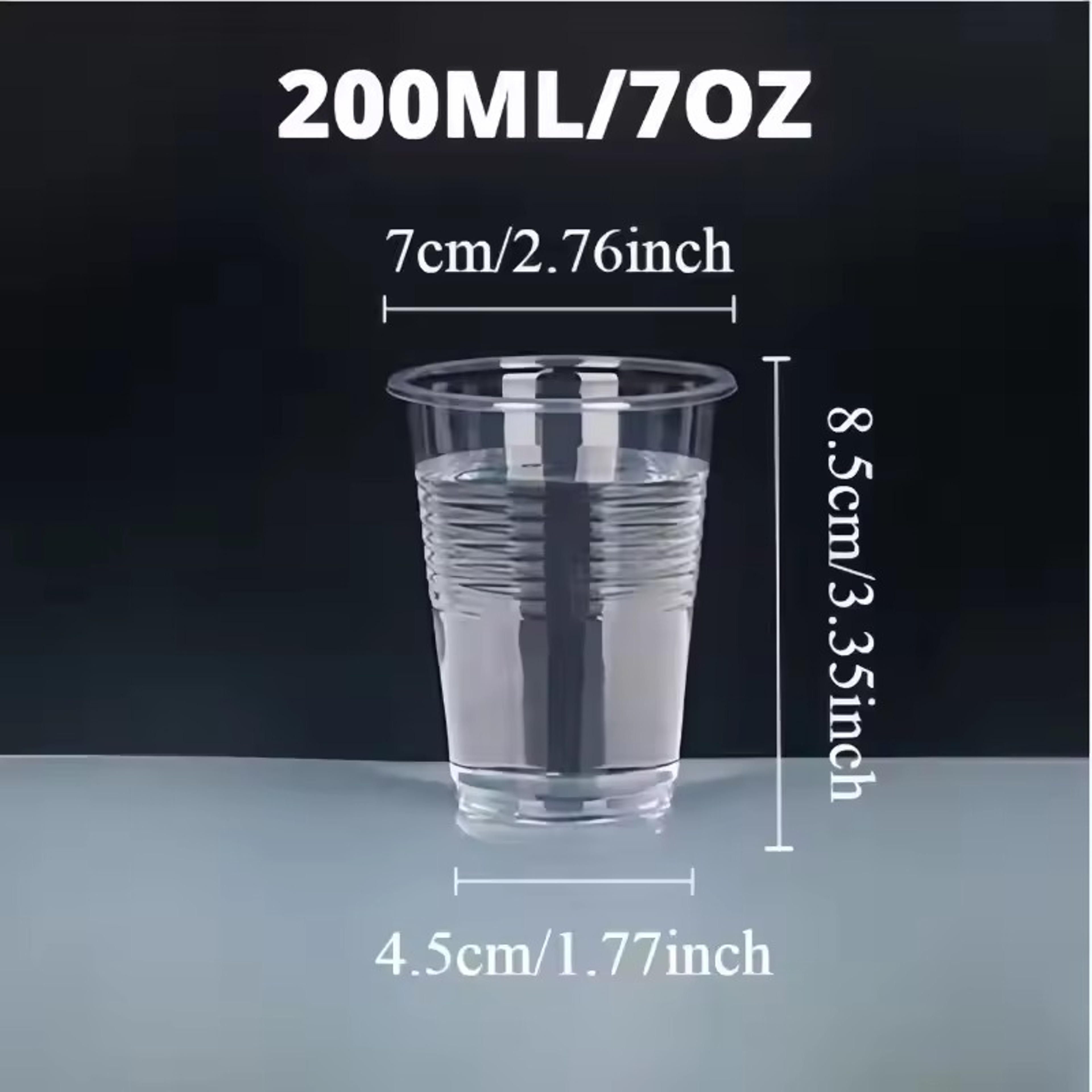 Premium Clear Disposable Plastic Cups For Drinks  Parties Bulk Household Tableware 7