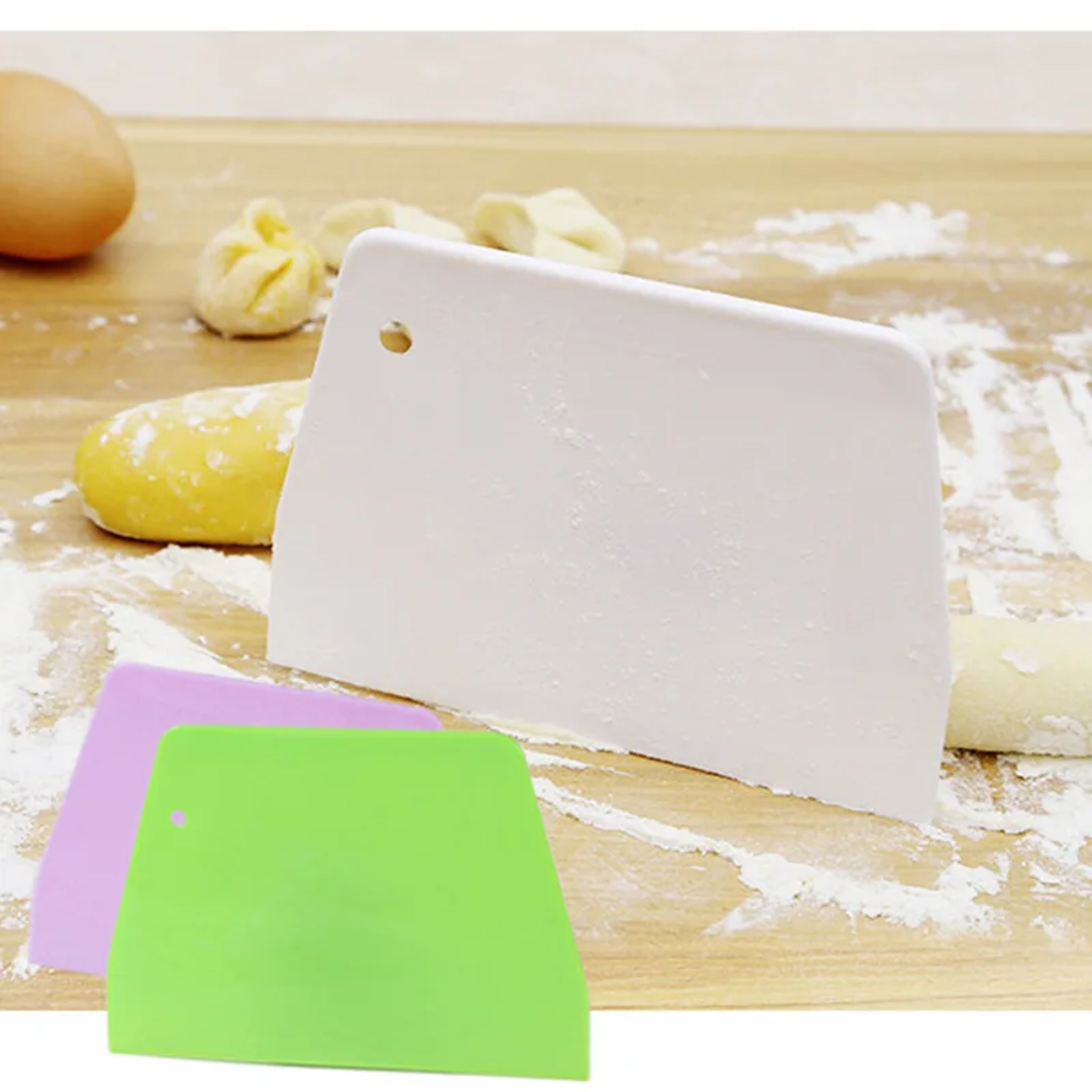Professional Plastic Dough Scraper And Cake Cream Spatula For Home Baking 3