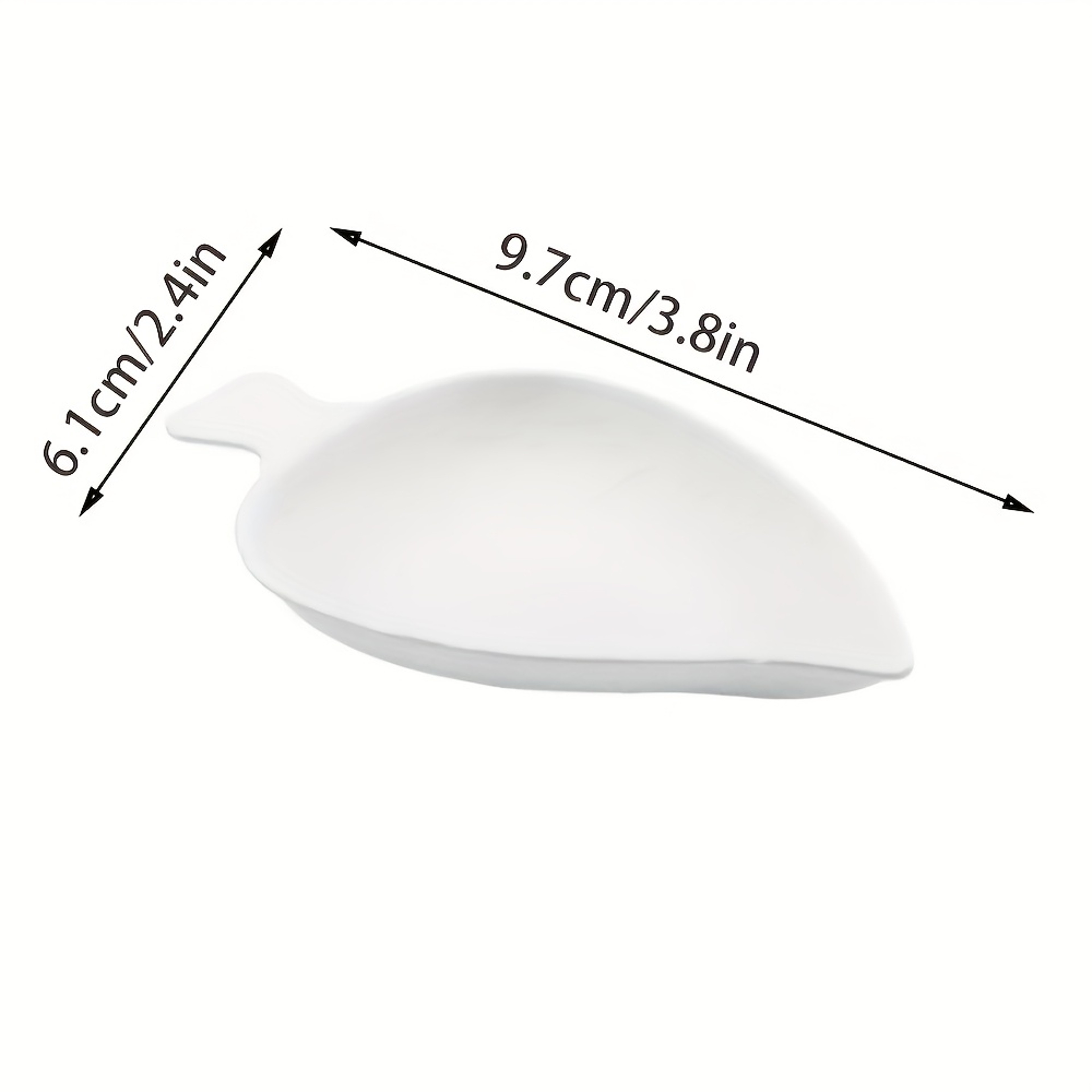 Leaf Disposable Appetizer Plates For Desserts Snacks And Party Serving 4