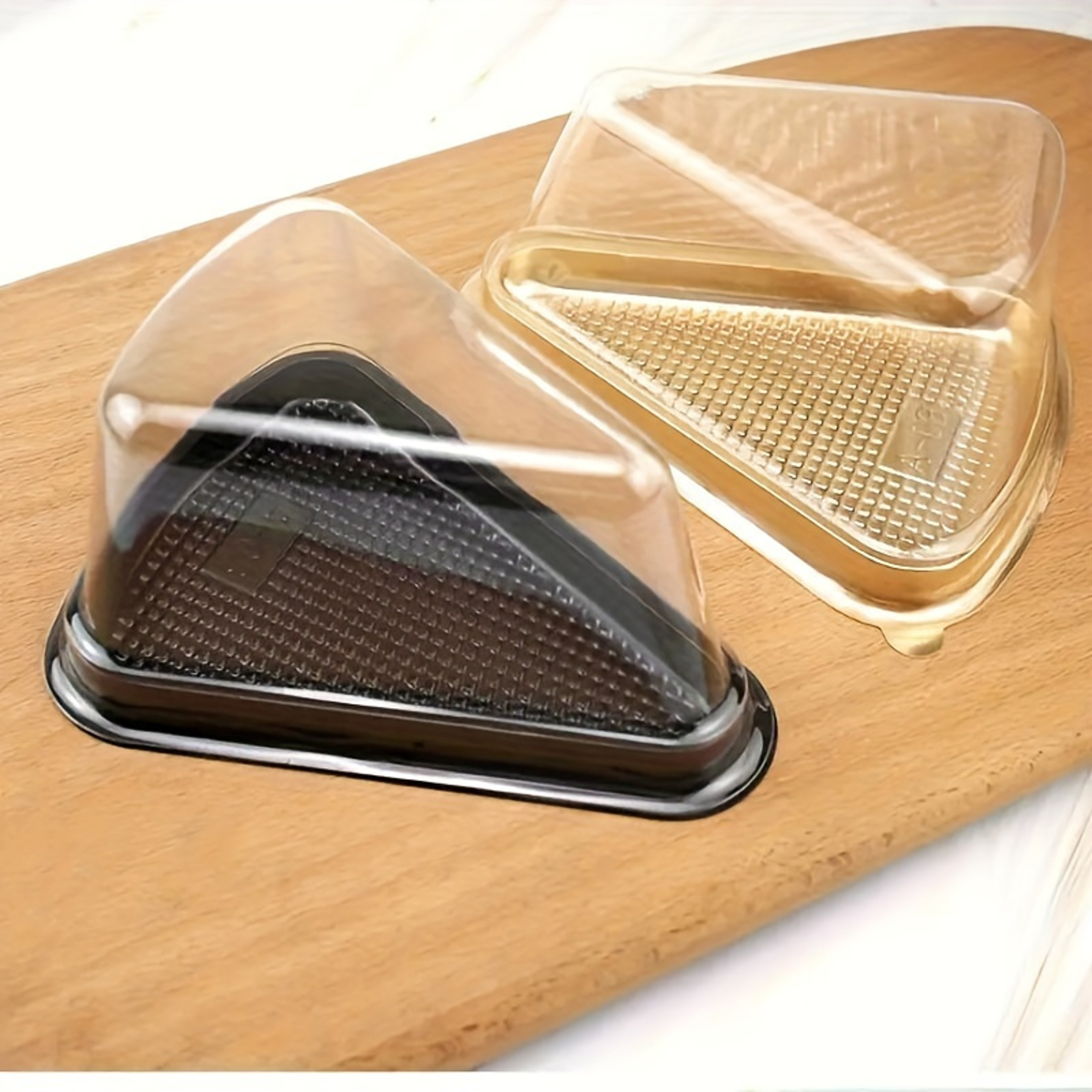 Premium Clear Cake Slice Containers Disposable Cheesecake & Dessert Boxes – view 5