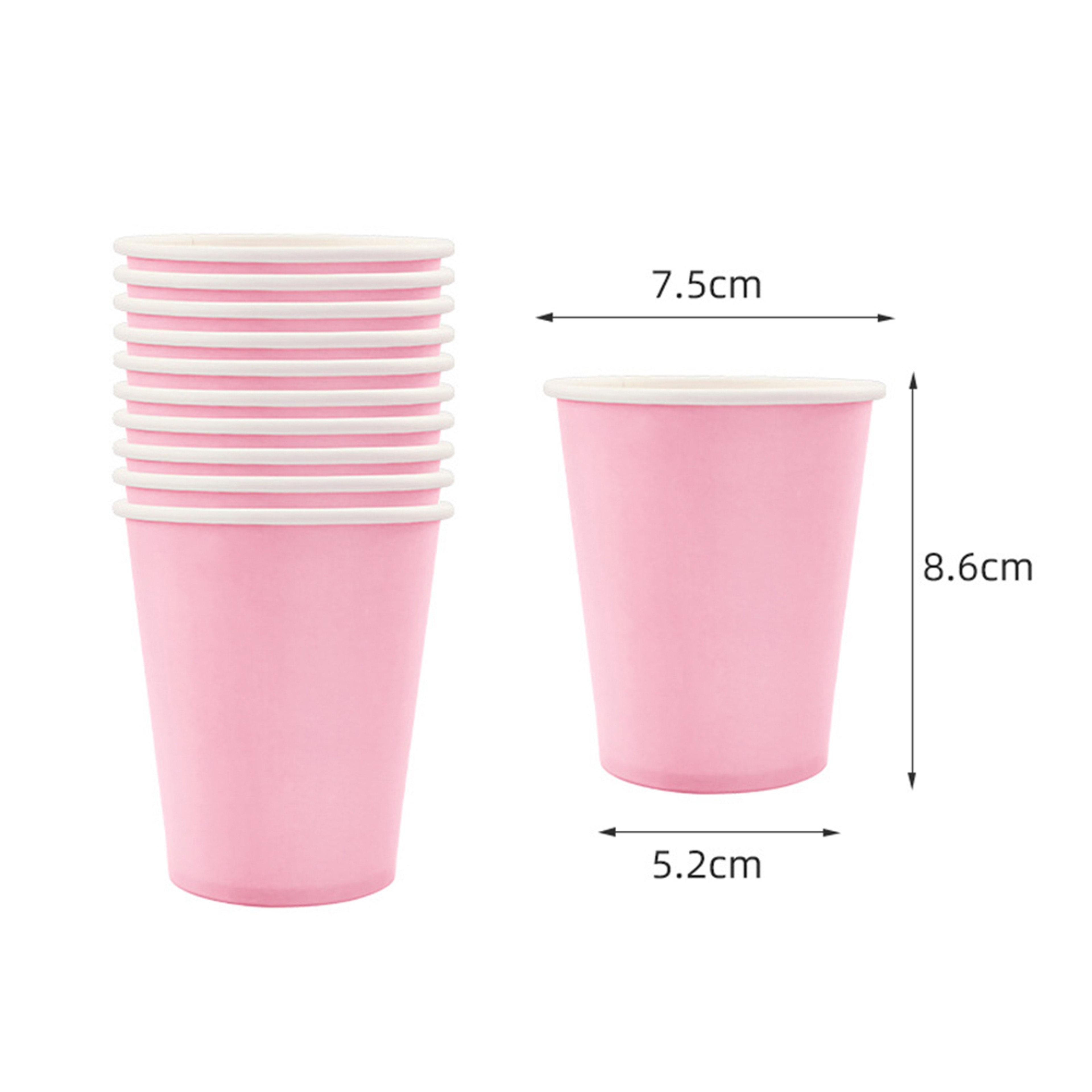 White Disposable Coffee Cups For Hot And Cold Drinks 4