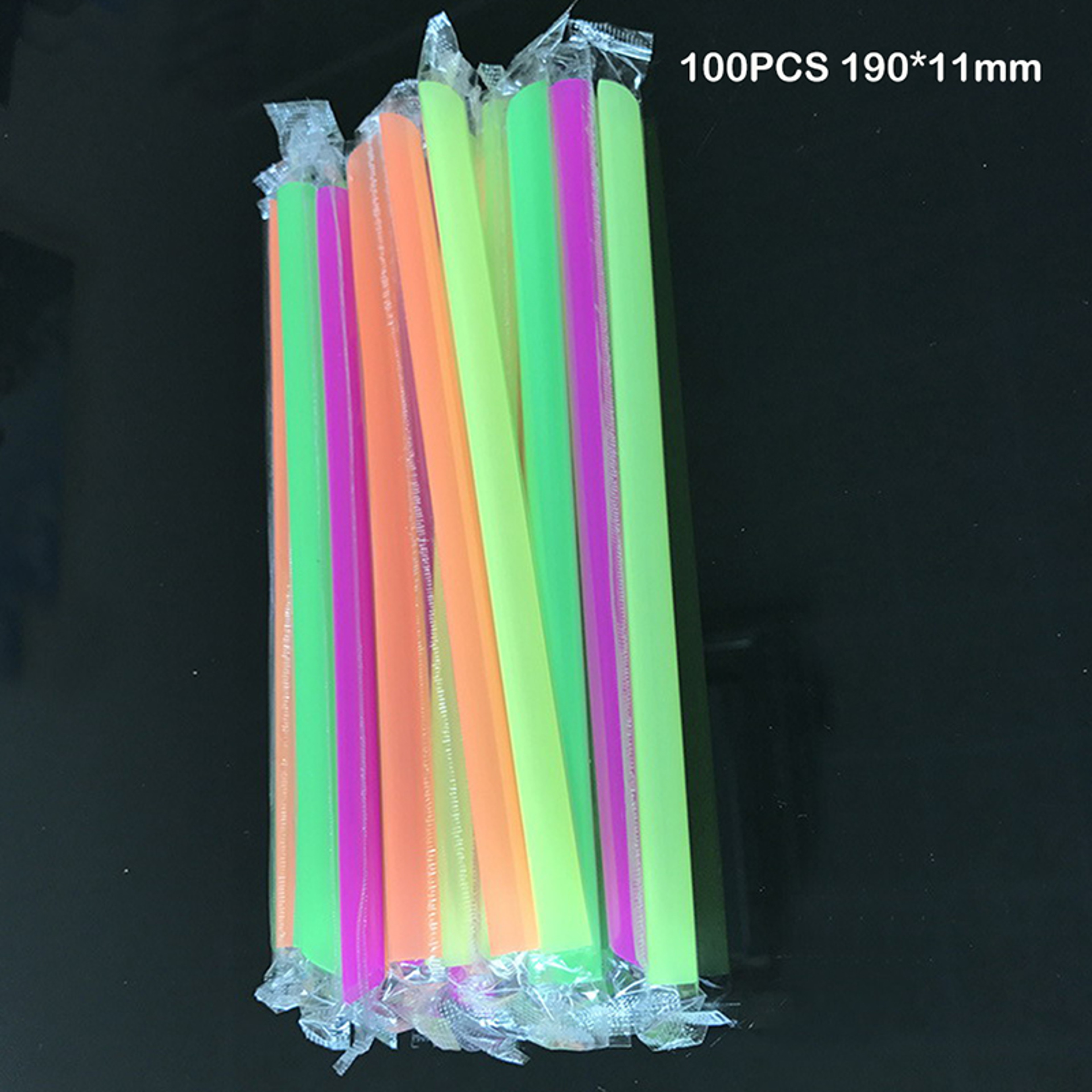Wide Bubble Tea  Boba Smoothie Straws Plastic Drinking Straws 1