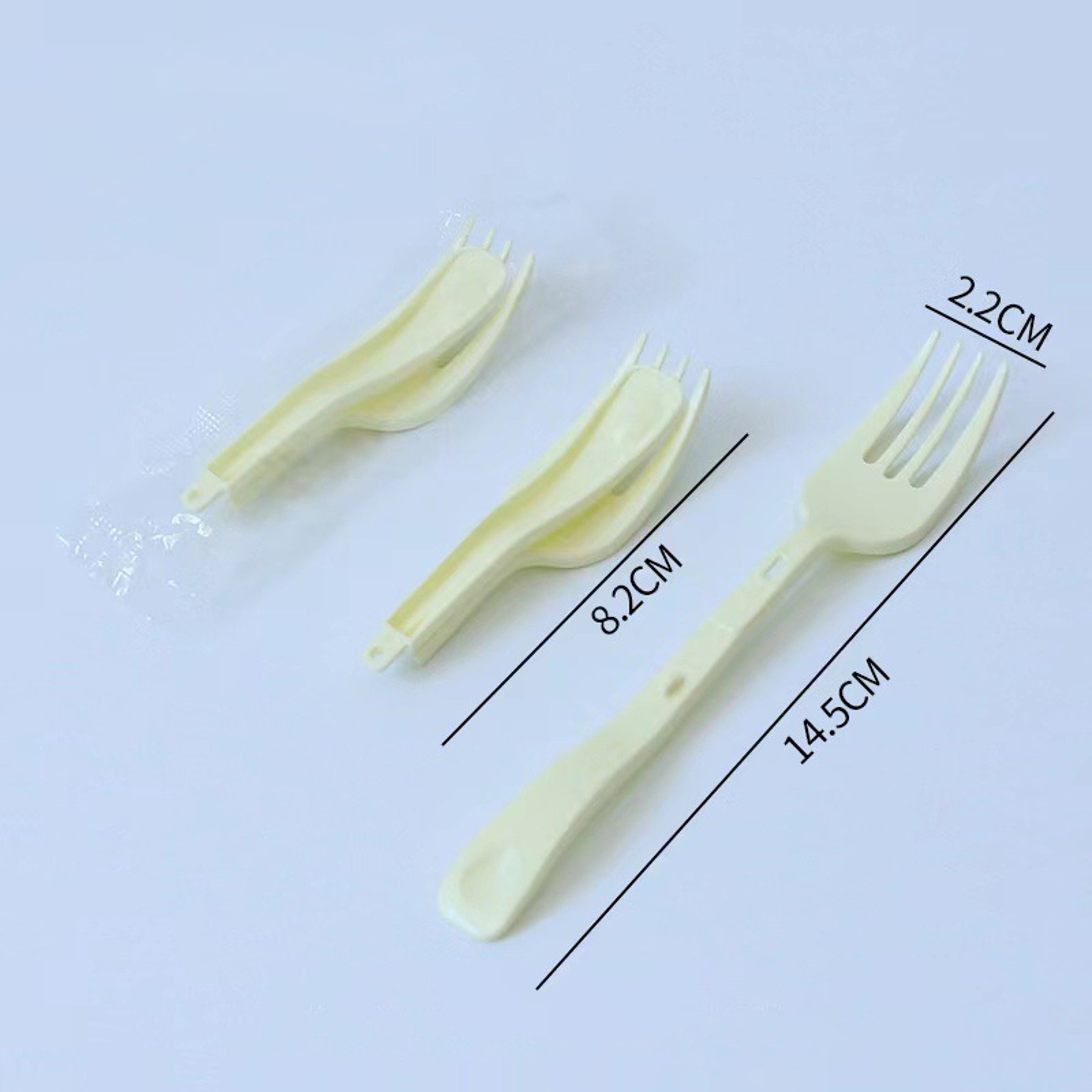 Compact Foldable Tableware  Portable Disposable Cutlery Set For Outdoor 3
