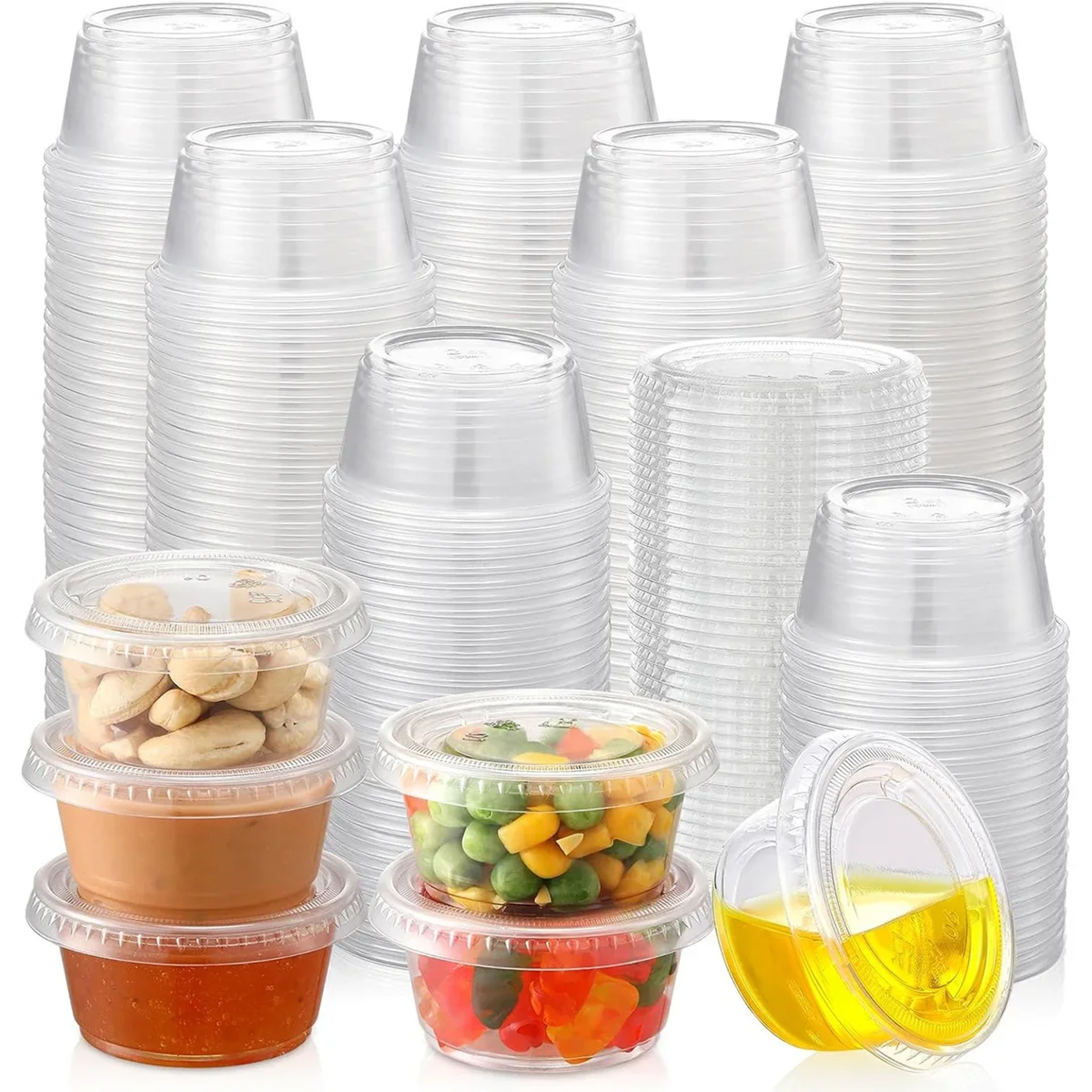 Premium Disposable Plastic Bowl With Lid Leak Resistant Soup  Meal Container 0