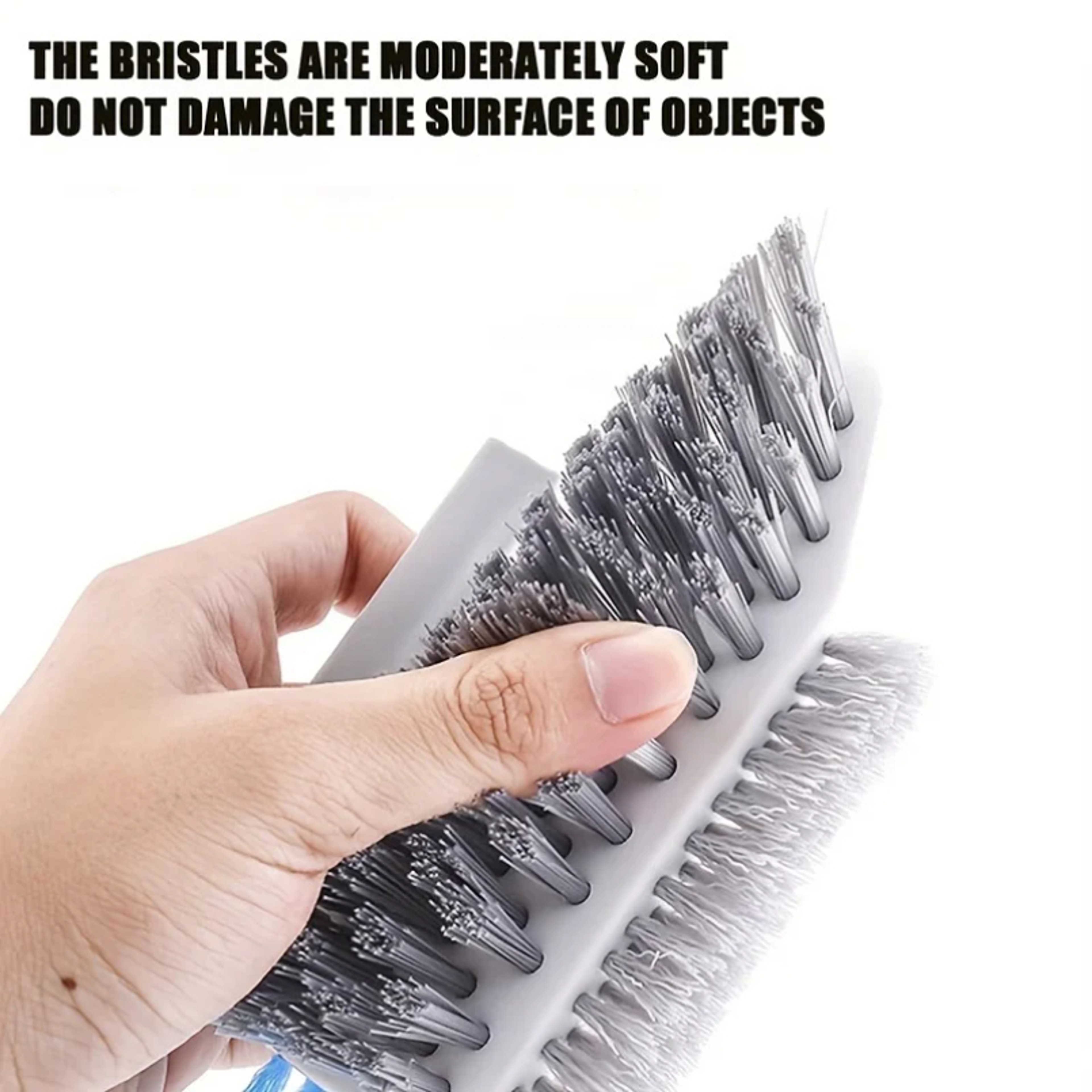 Heavy Duty Gap Cleaning Brush & Squeegee Tool Multifunction Home & Tile Cleaner – view 6