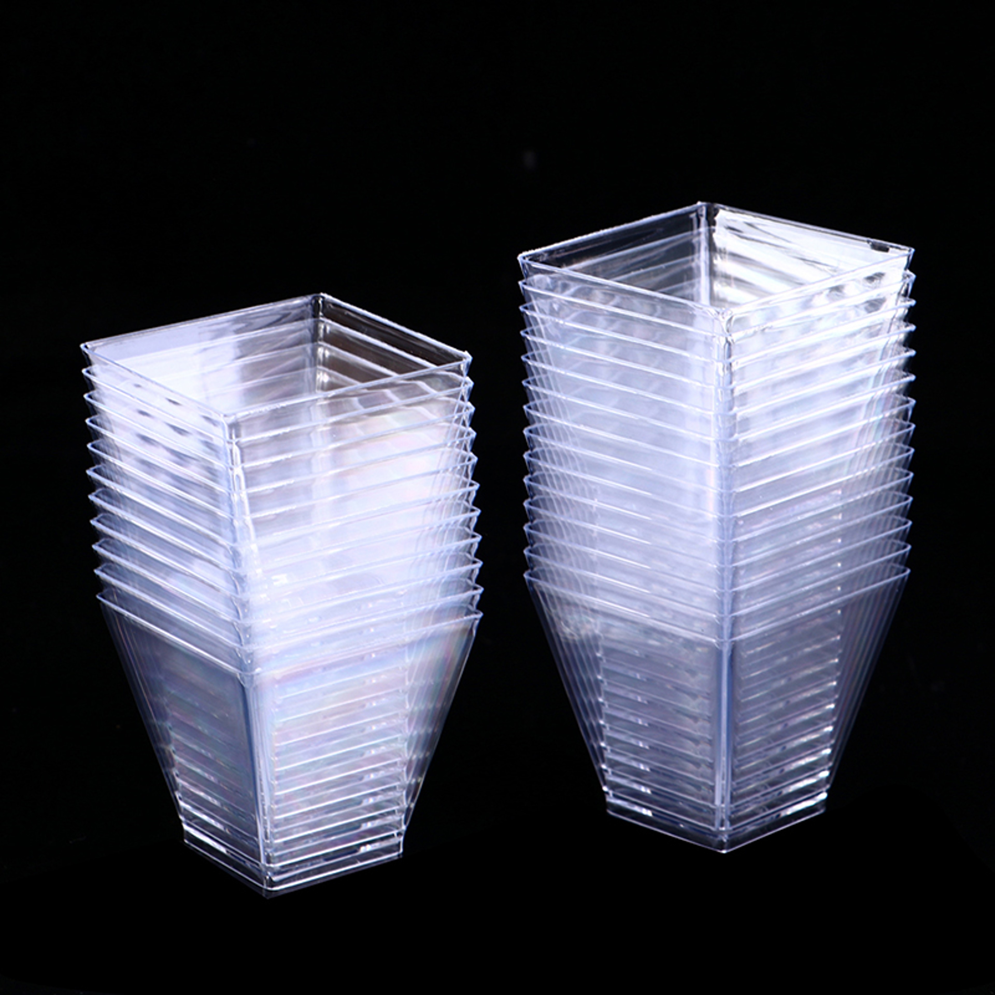 Premium Clear Disposable Plastic Dessert Cups – view 4