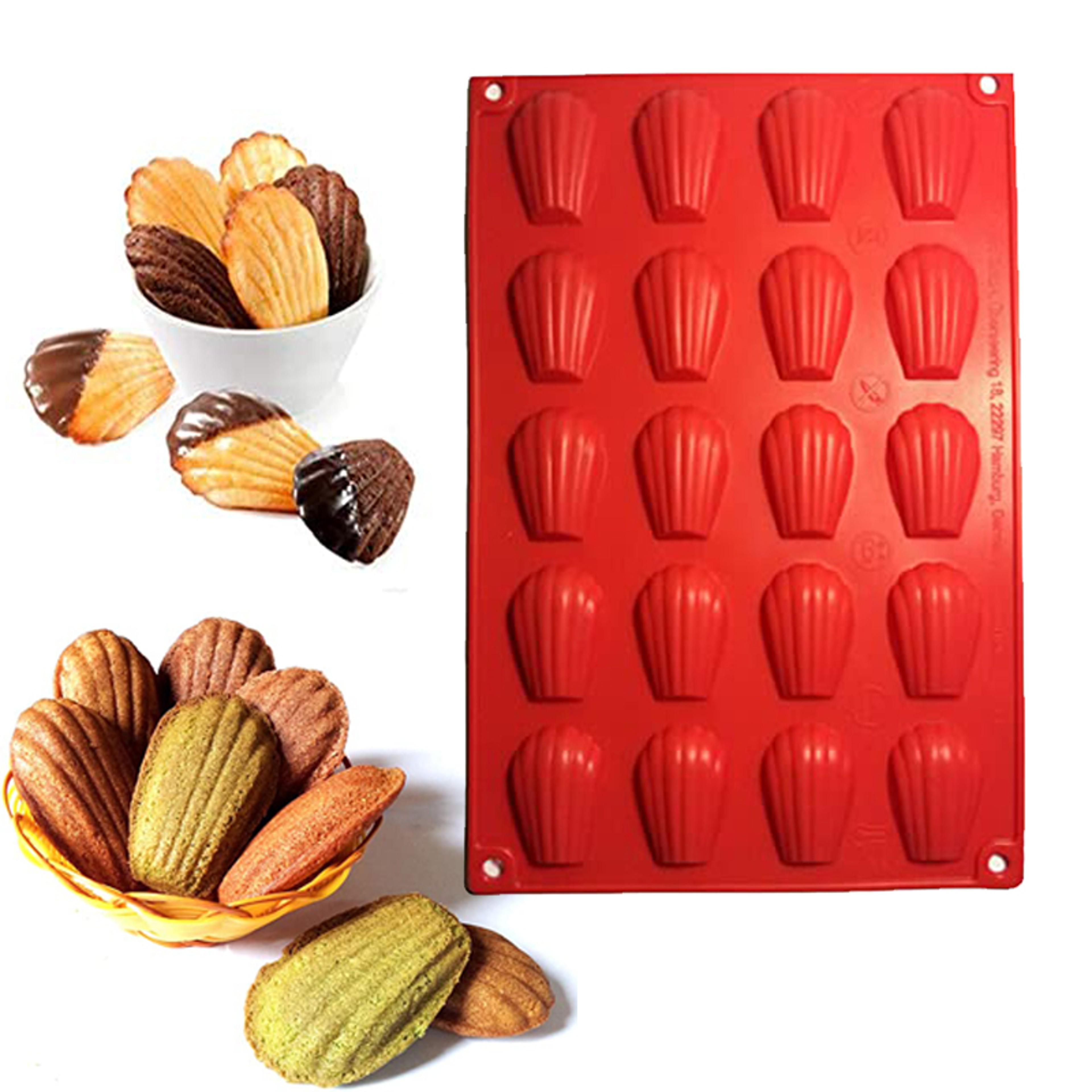 Premium Mini Madeleine Pan & Shell Cake Mold for Cookies, Biscuits & DIY Treats – view 1