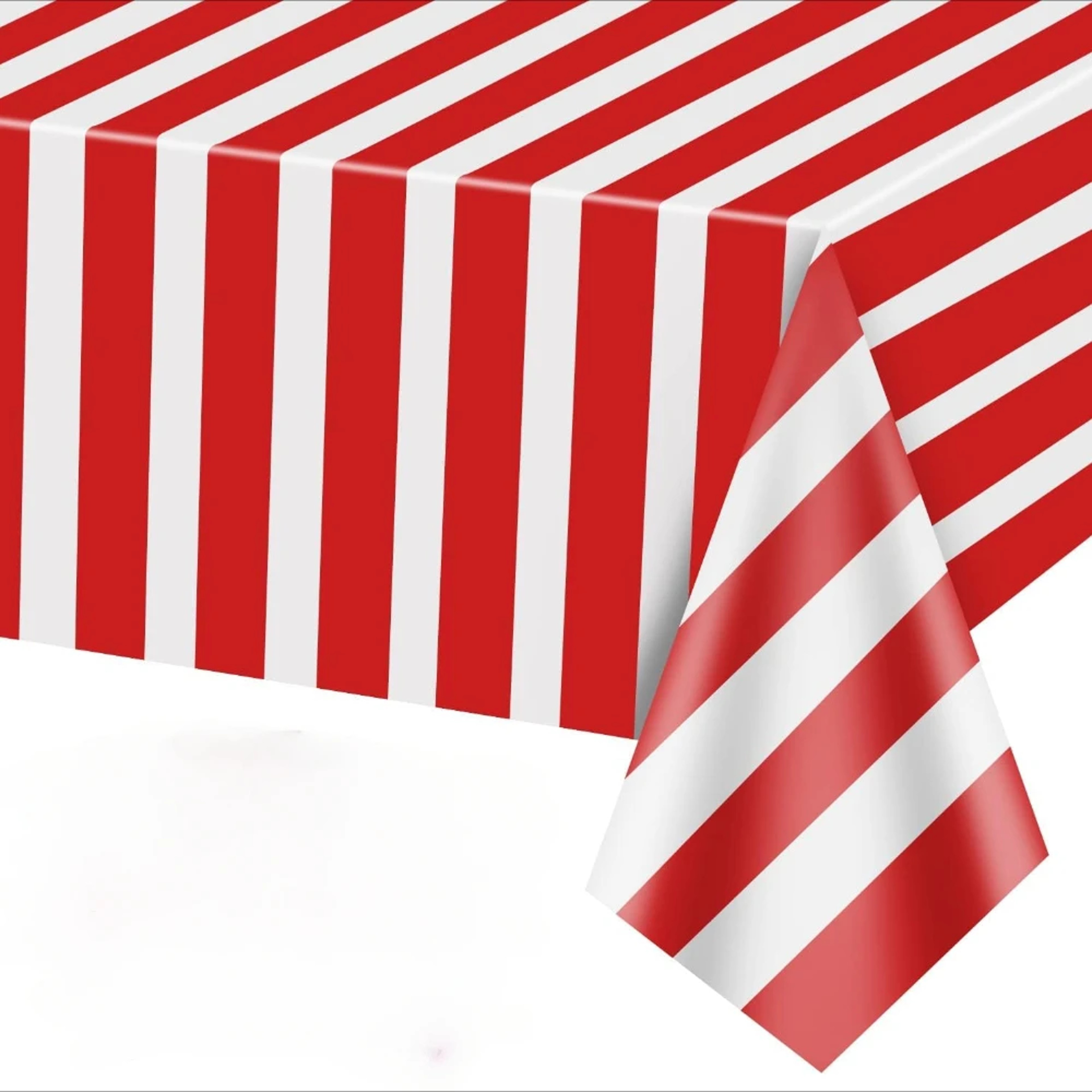 White Striped Waterproof Tablecloth Rectangle Table Cover For Outdoor Beach  Dining 7