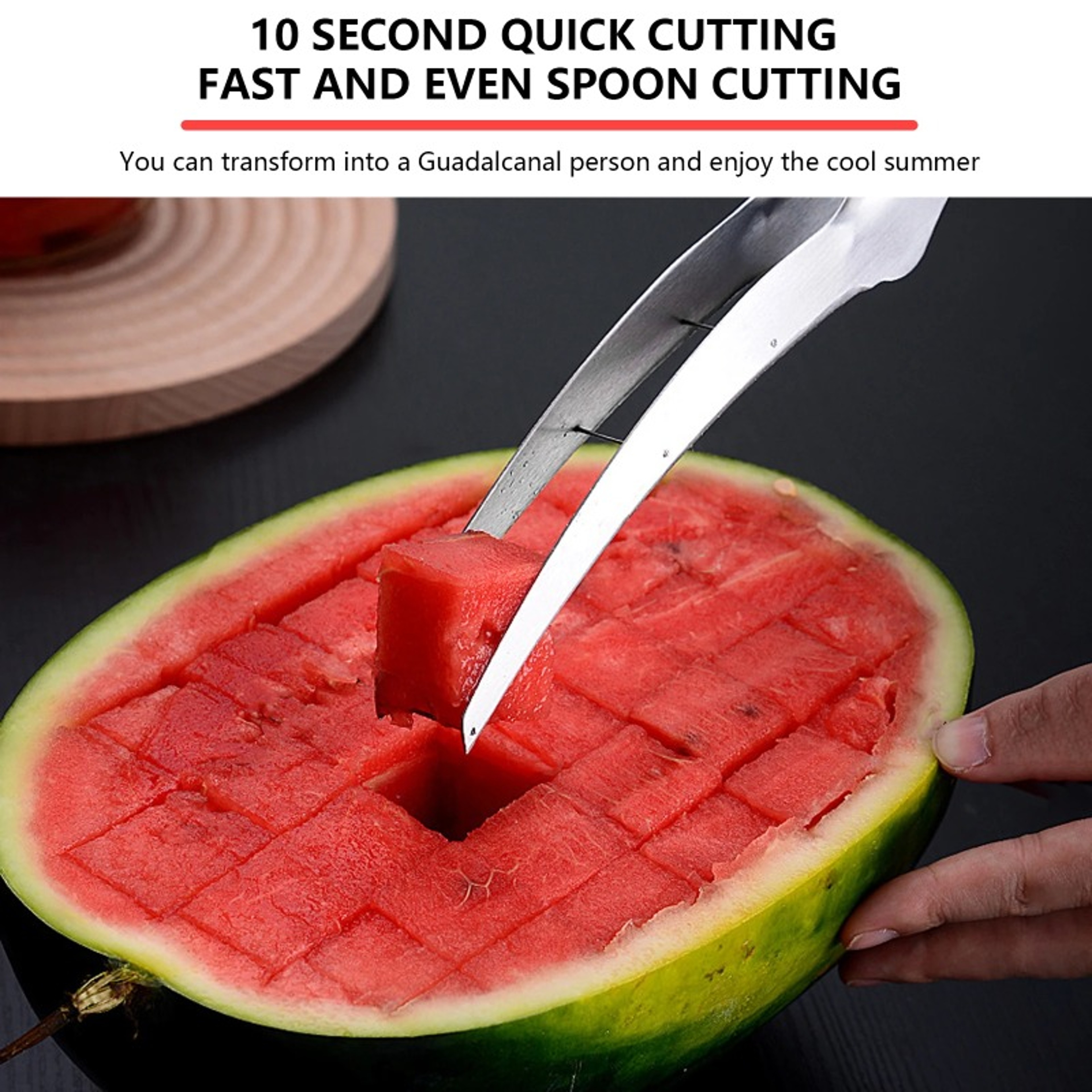 Premium Watermelon Slicer & Melon Cutter Tool Easy Fruit Cutting – view 1