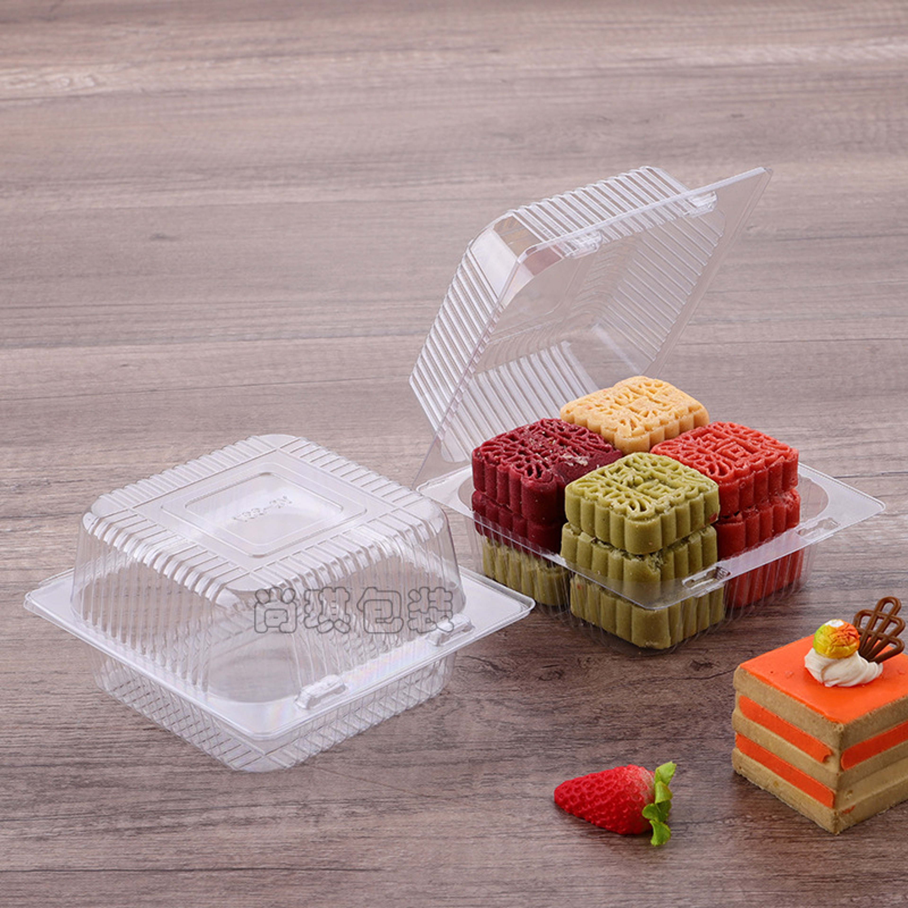 Premium Disposable Clear Cake & Food Containers Takeaway Food Boxes – view 5