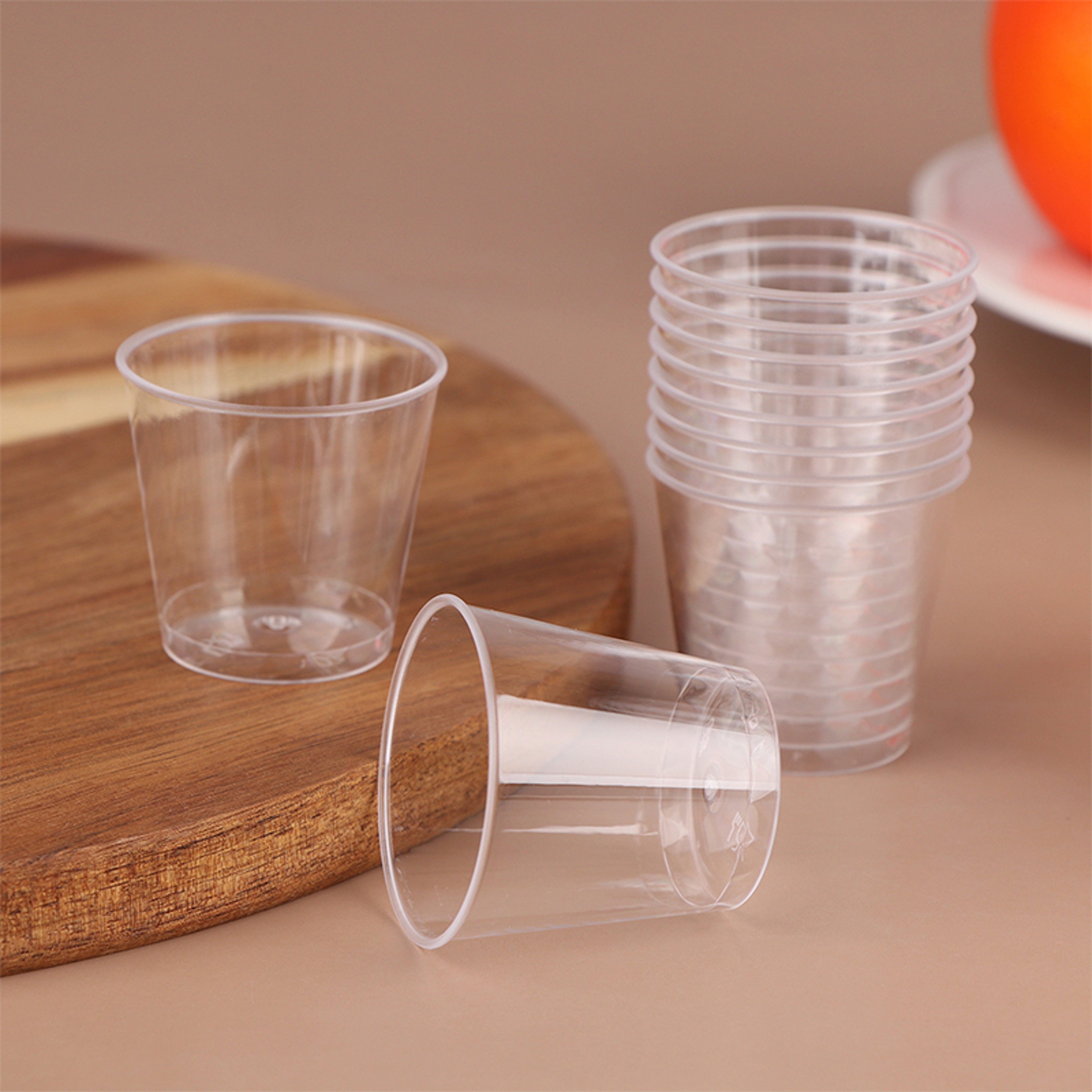 Premium Mini Plastic Cups Clear Disposable Tasting Cups  Party Shot Glasses 1