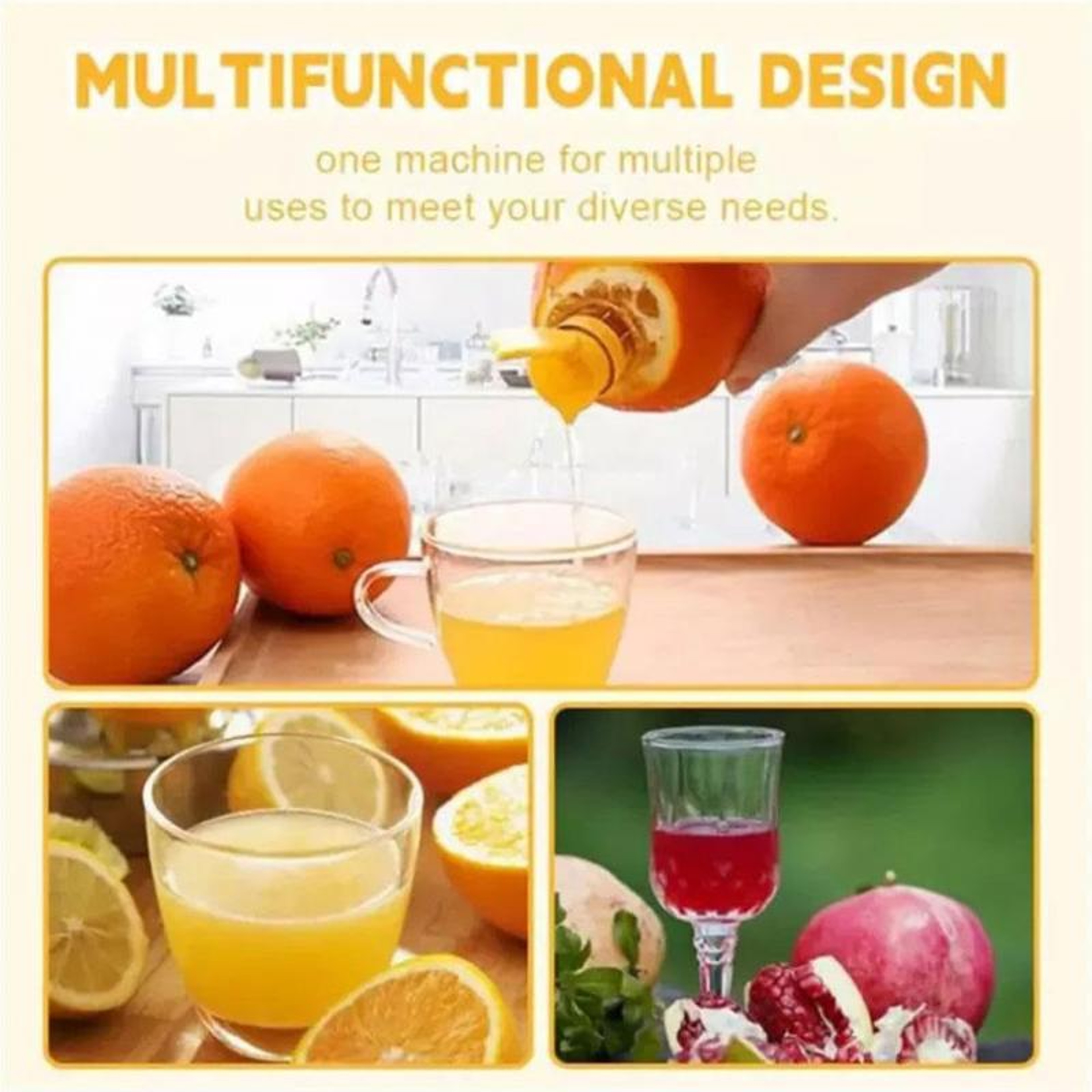 Portable Lemon Squeezer Handheld Citrus Juicer Manual Citrus Press 4