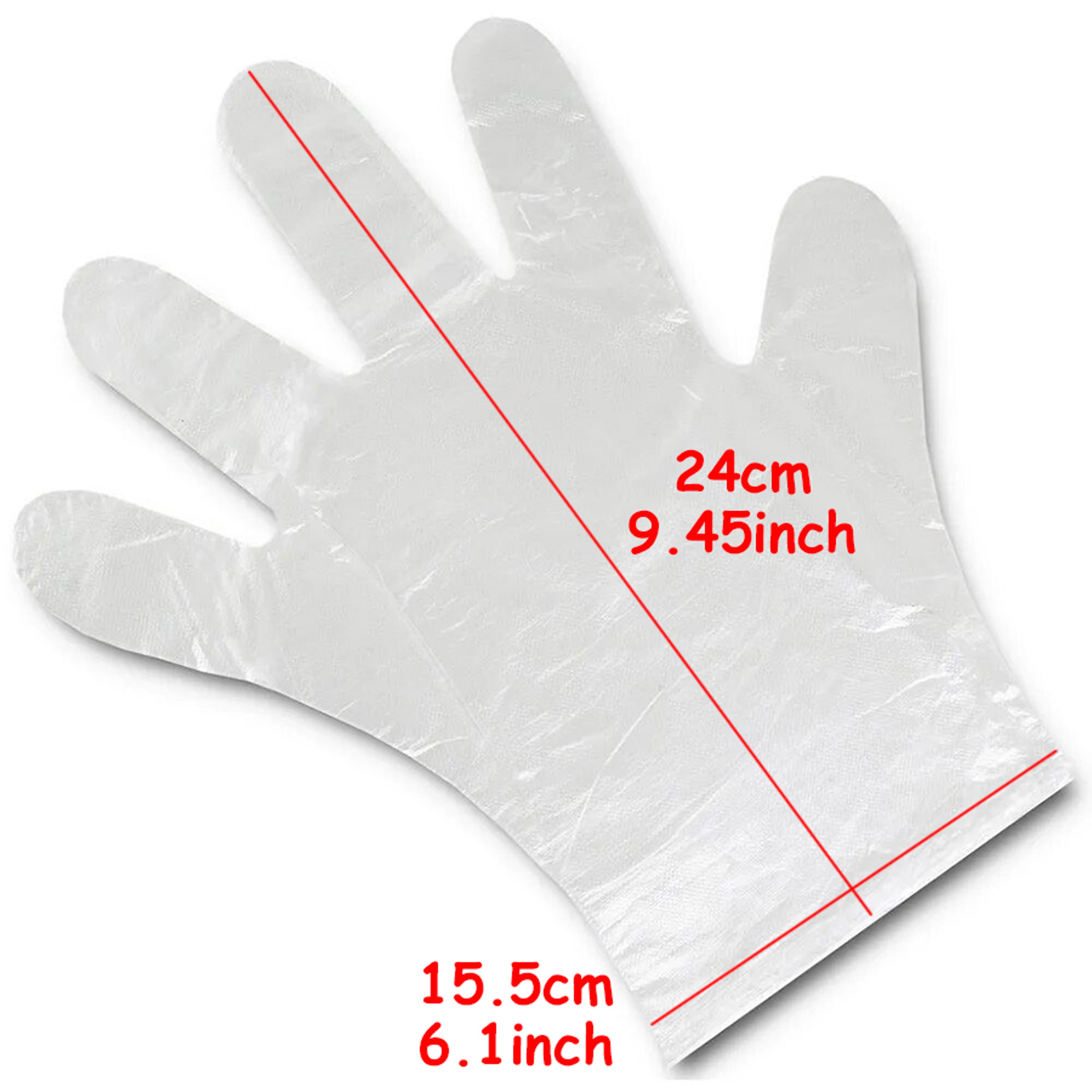 Disposable Plastic Gloves For Kitchen Hair Dye  Food Handling 5