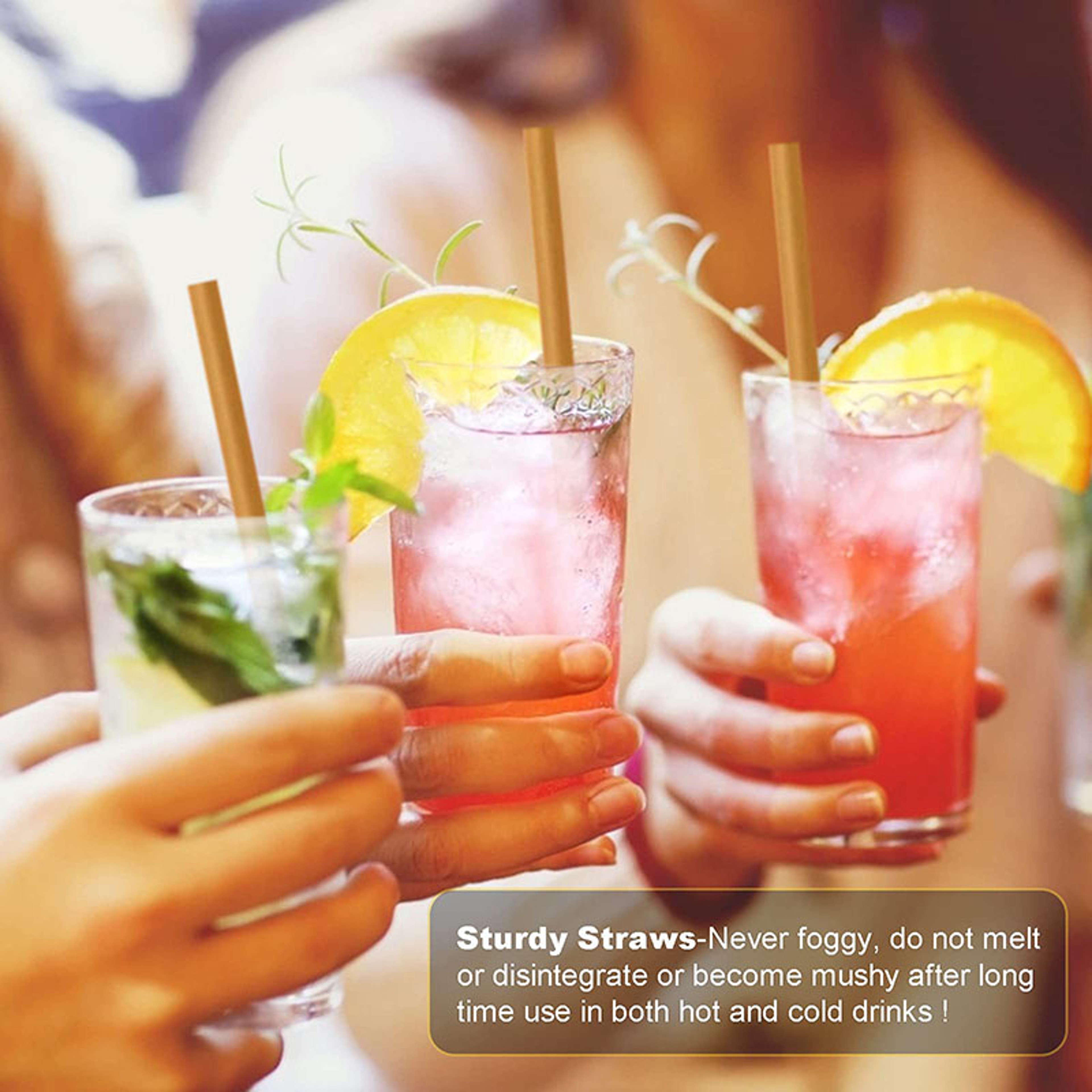 Sugar Cane Compostable Straws Biodegradable Drink Straws – view 6