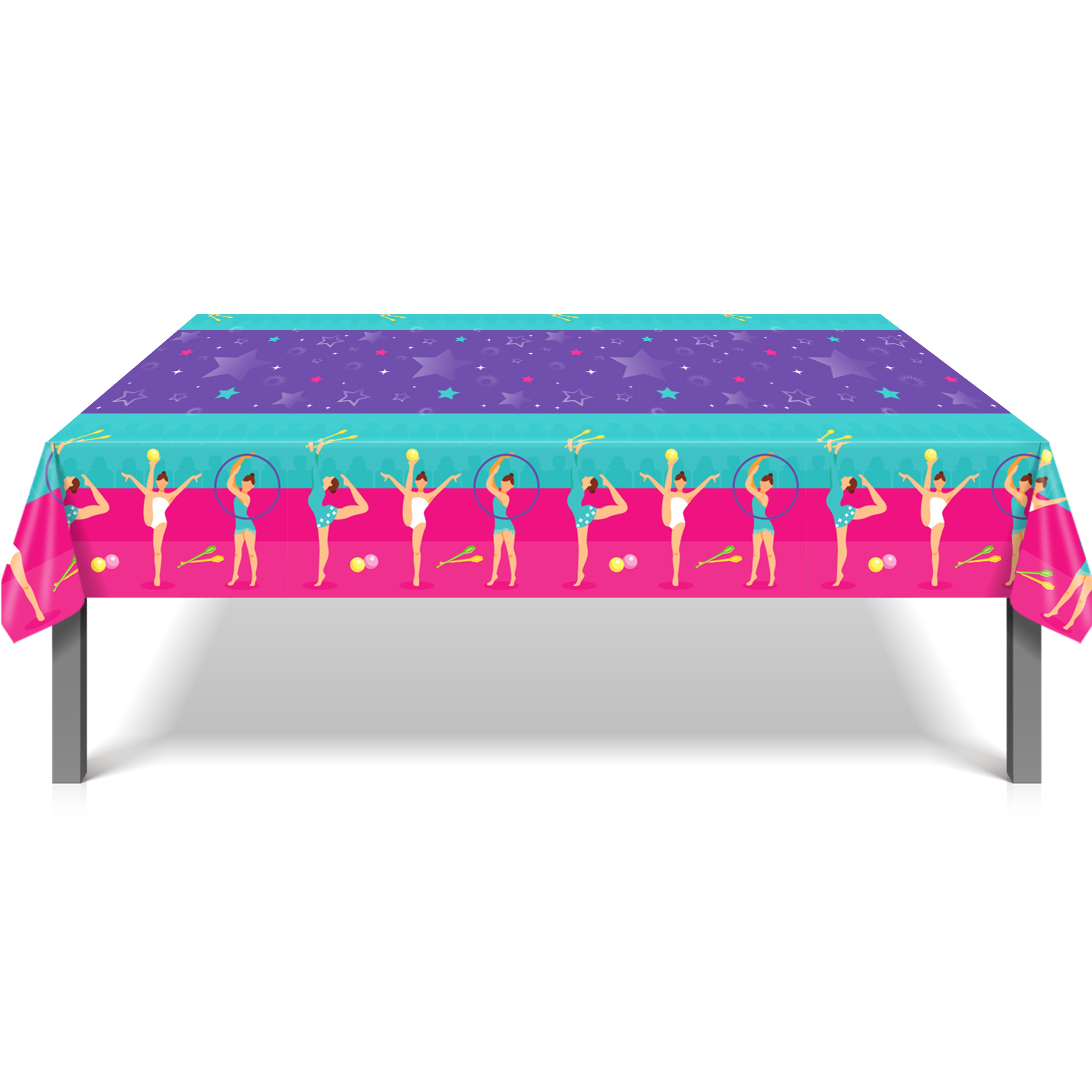 Premium Rhythmic Gymnastics Disposable Party Tablecloth Birthday  Camping Picnic Mat 2