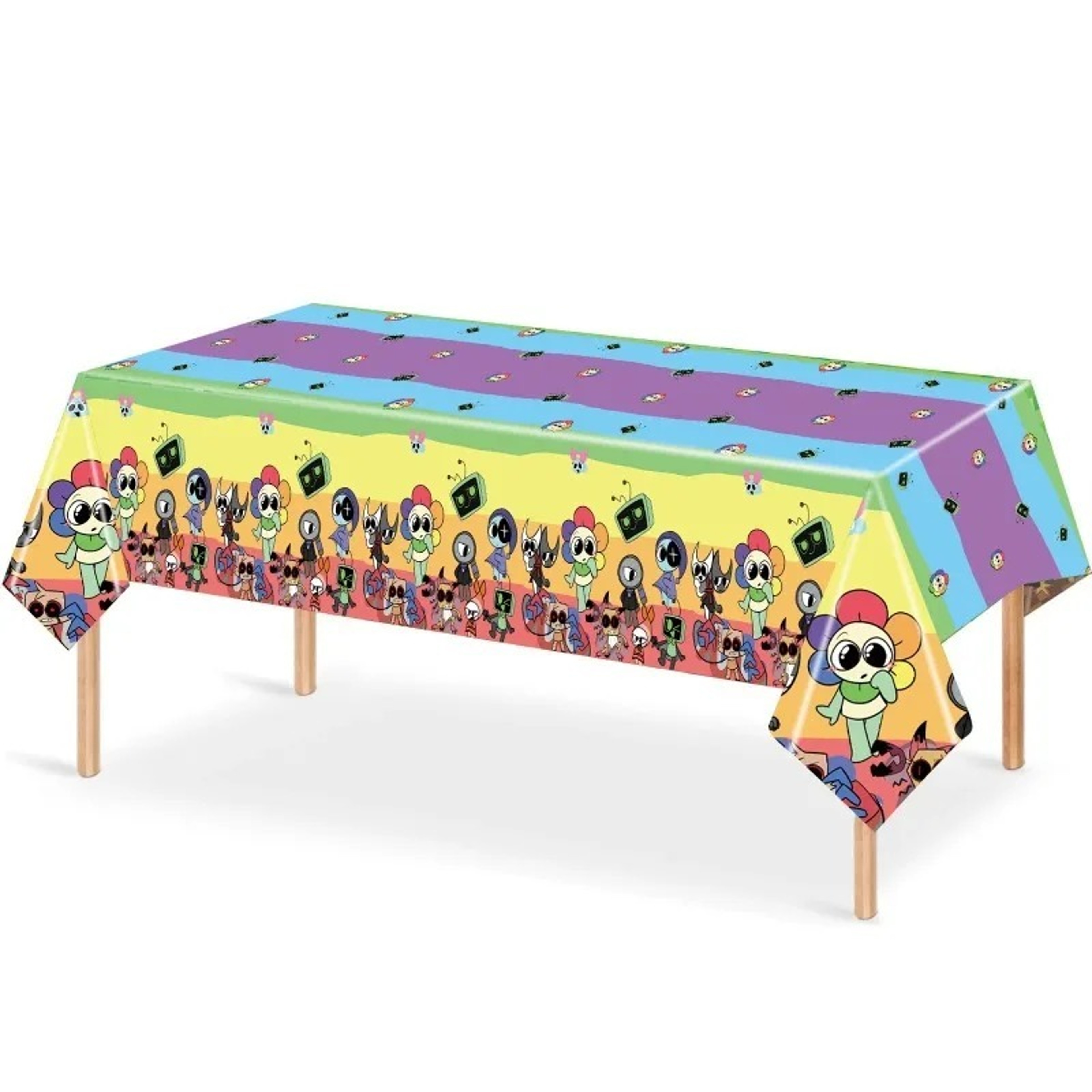 Premium Rectangular Disposable Plastic Tablecloth for Parties & Events – view 1