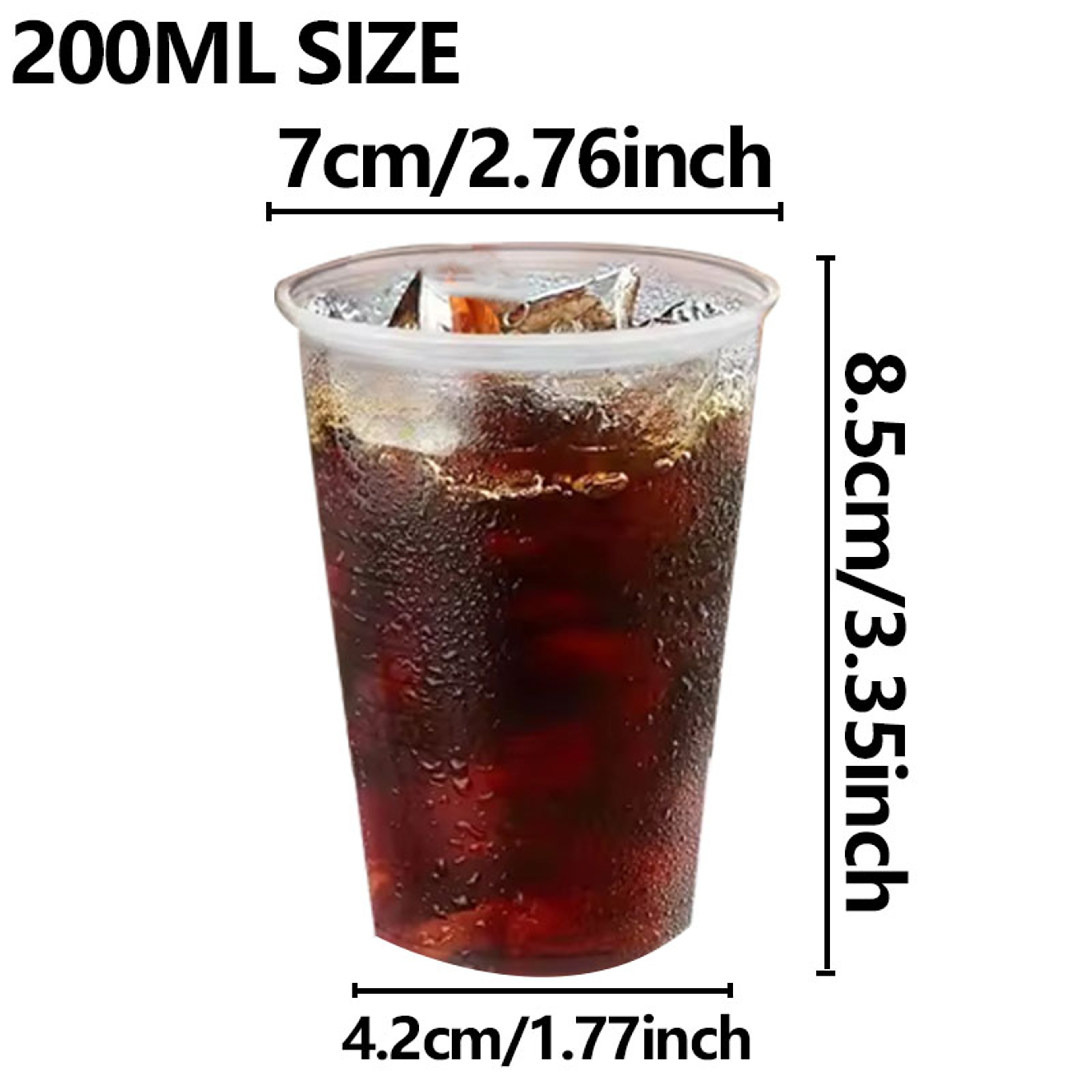 Premium Clear Outdoor Disposable Plastic Cups Party  Picnic Drinkware 7