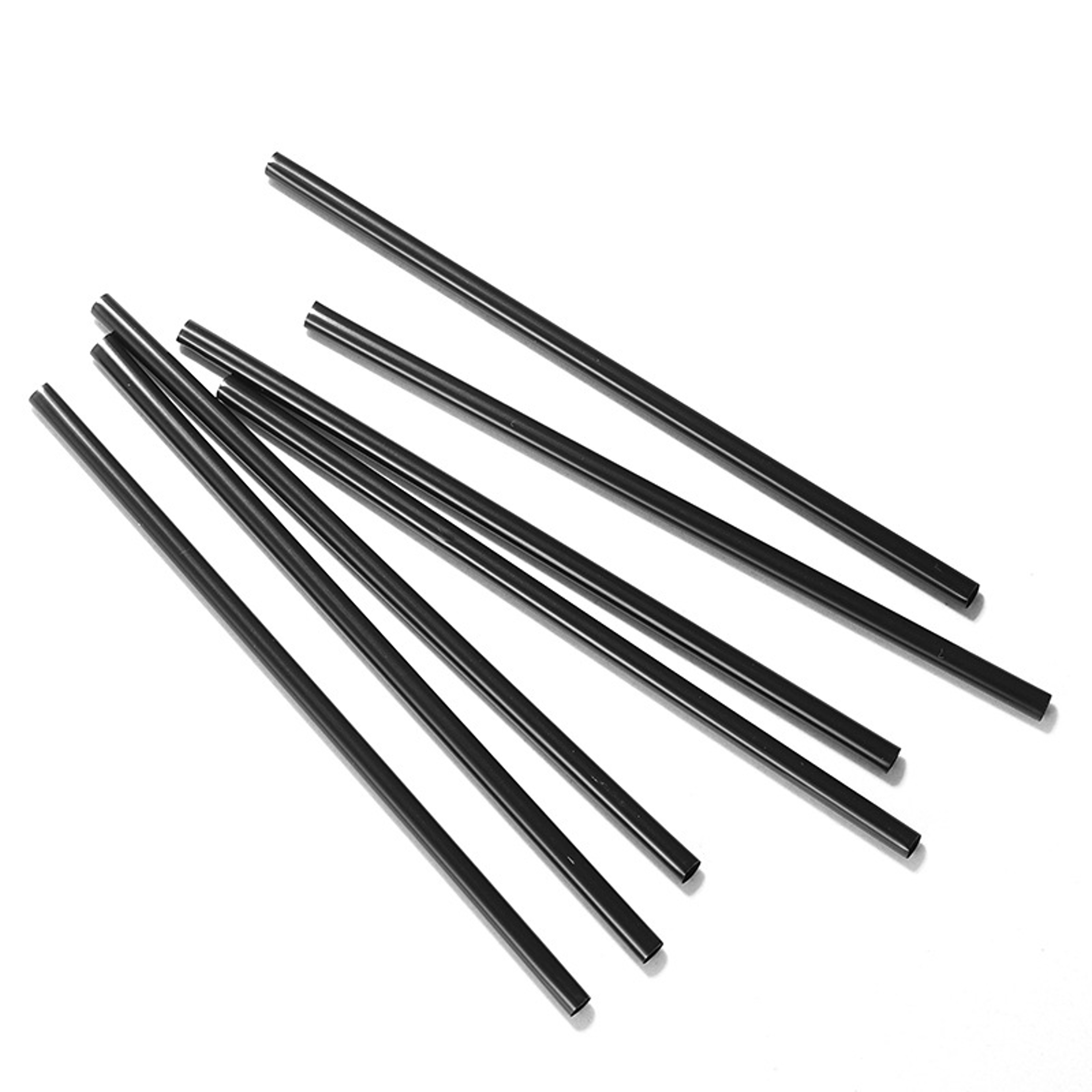 Black Premium Cocktail Straws Flexible Long & Short Party Drink Straws – view 2