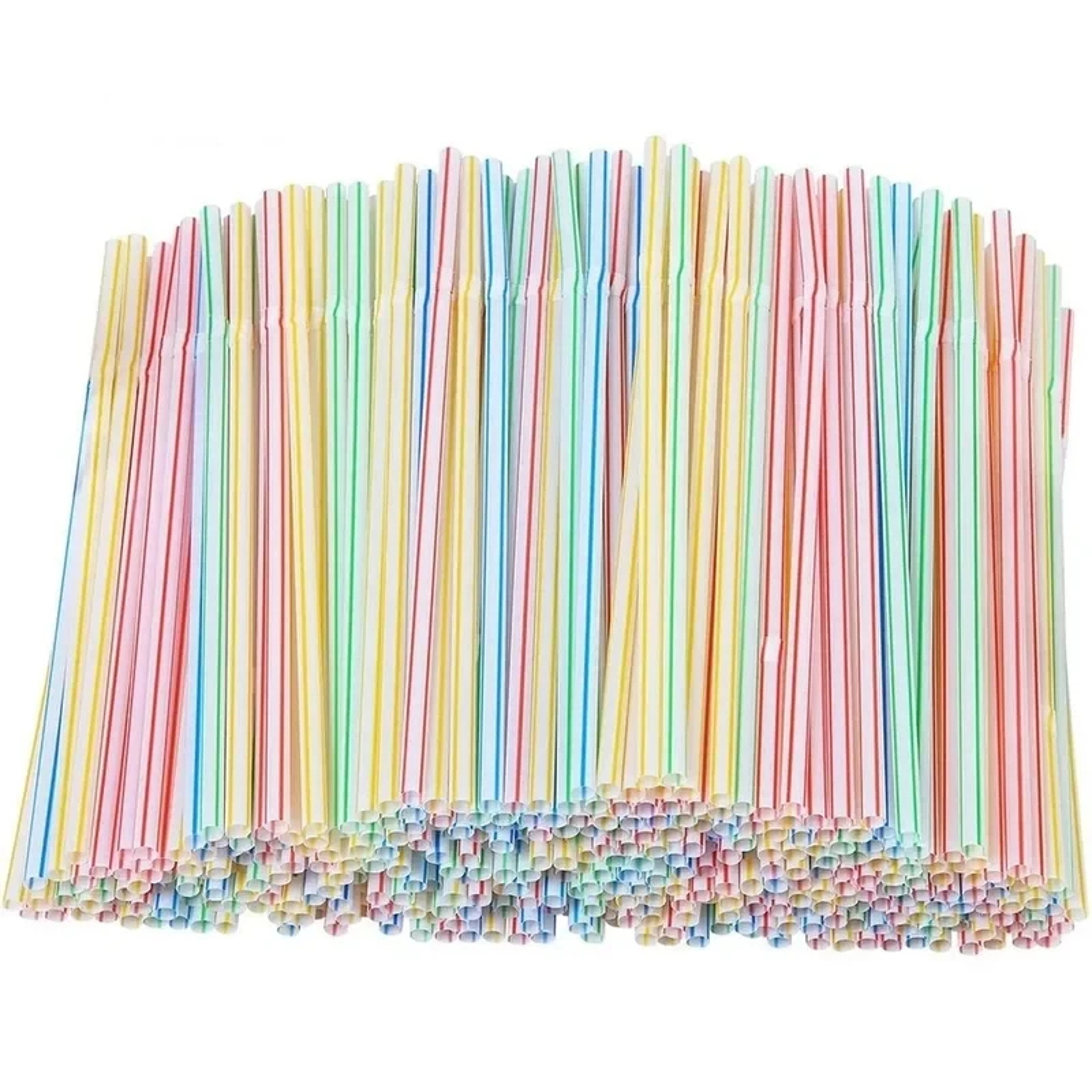 Premium Colorful Disposable Straws For Milk Tea  Party Drinks 0