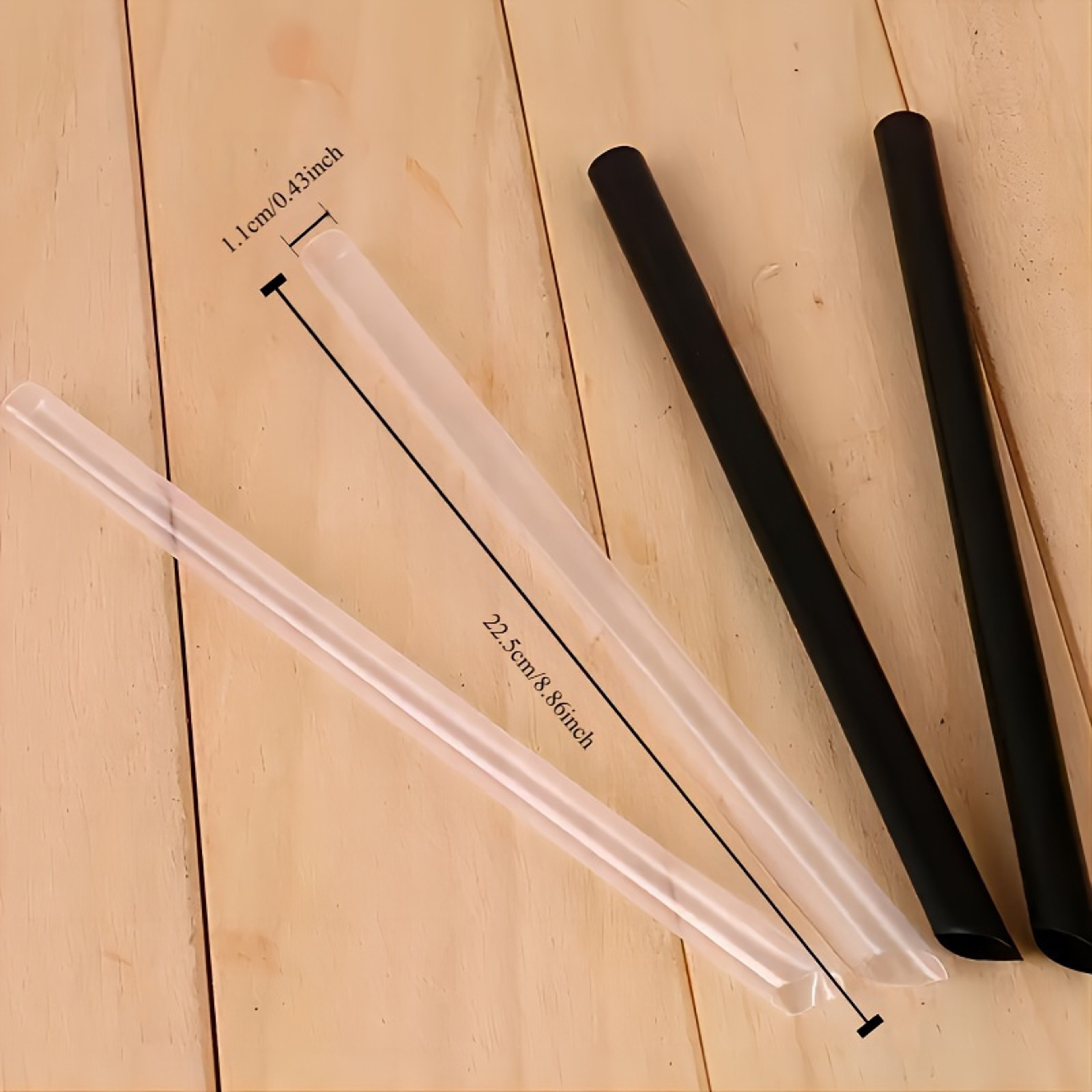Premium Extra Wide Milkshake Straws Durable Smoothie & Thick Beverage Drinking Straws – view 4