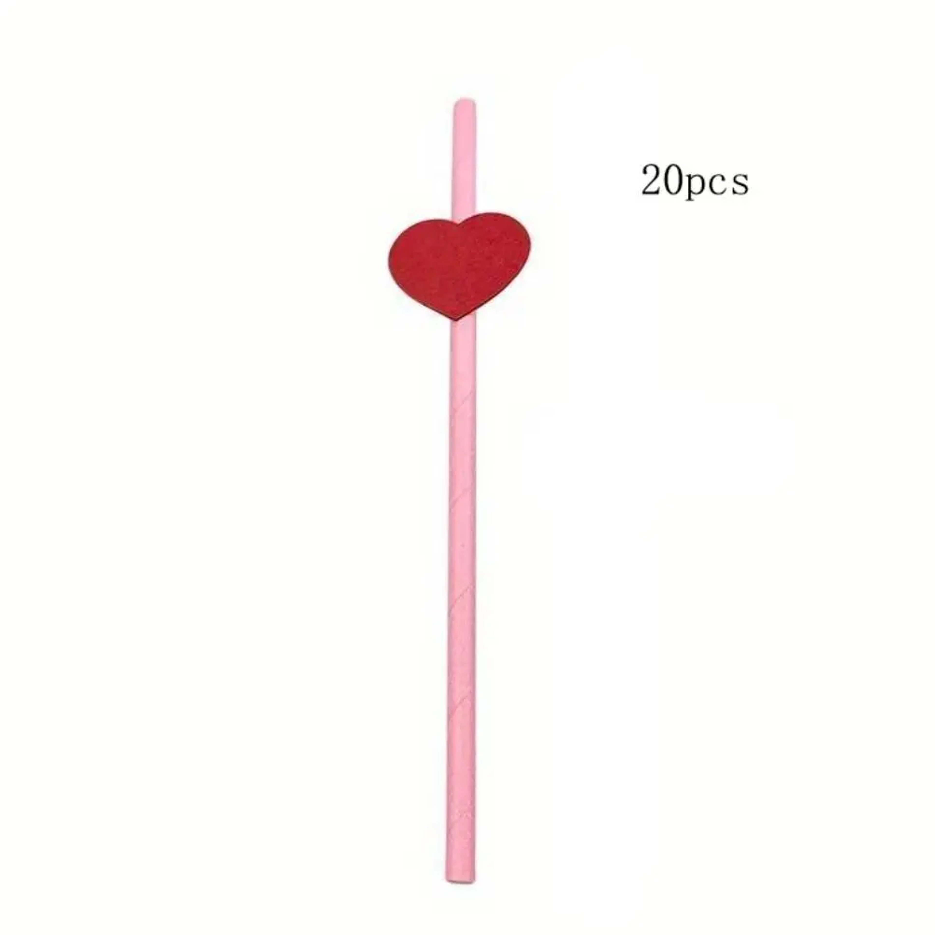 Heart  Daisy Flower Biodegradable Paper Straws Eco Friendly Drinking Straws 7